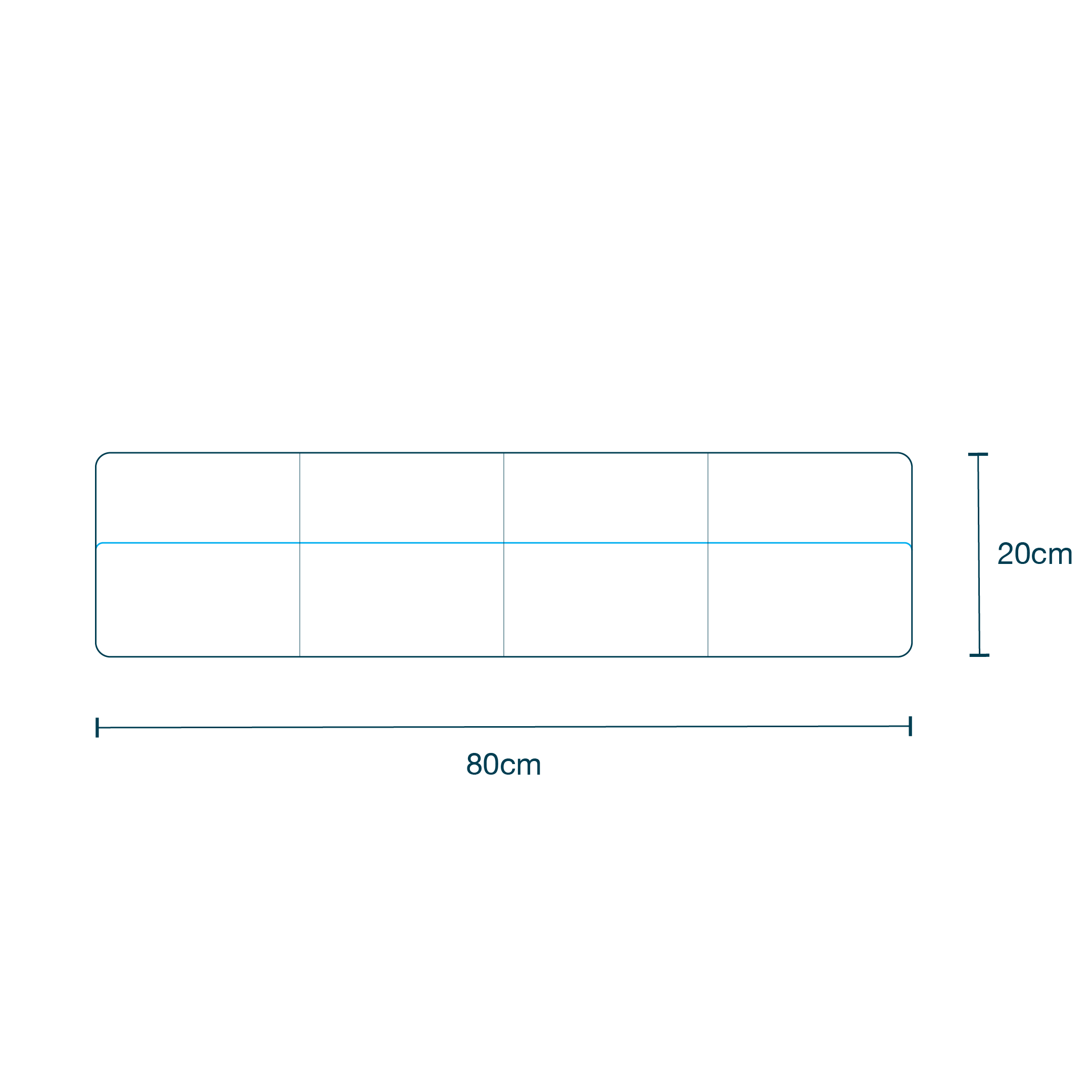 Gauze X-Ray Detectable 8ply (20 x 20cm) diagram