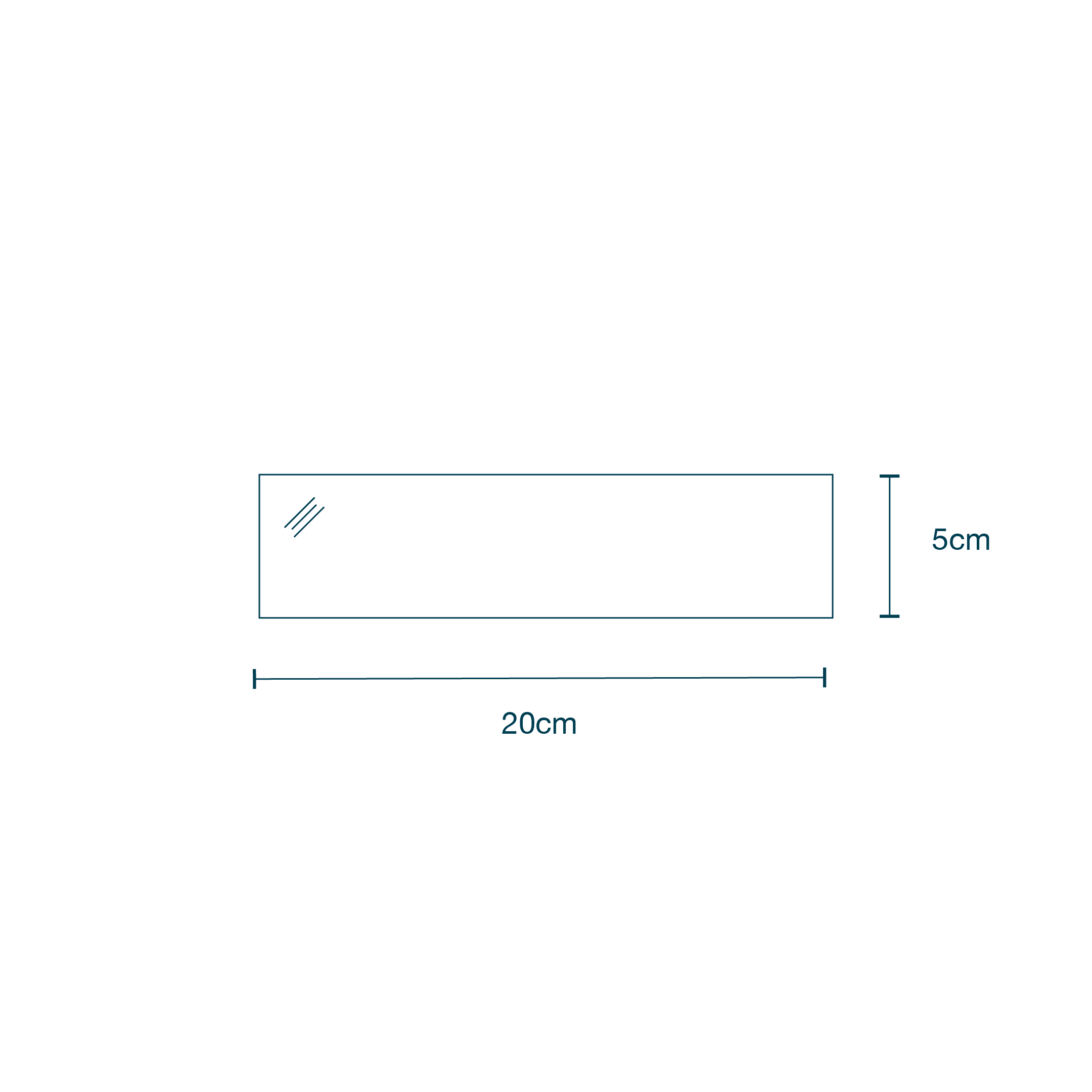 Adhesive Film White (5 x 20cm) diagram