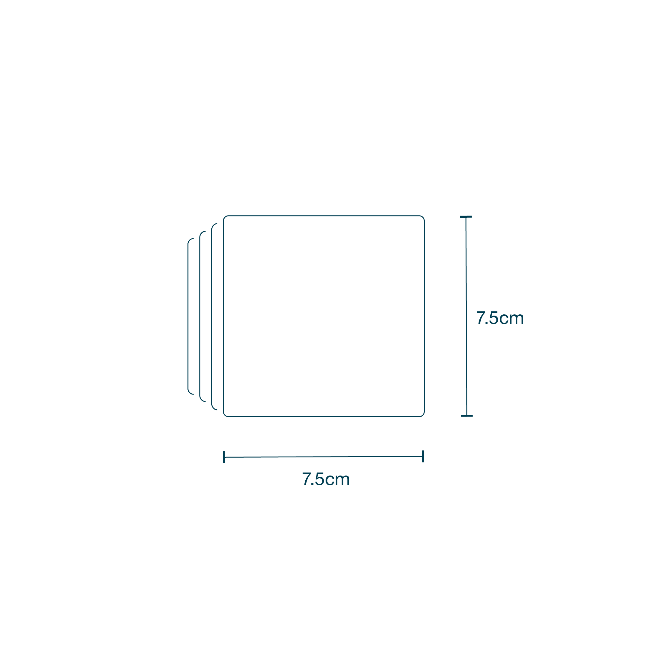 Gauze 8ply (7.5 x 7.5cm) diagram