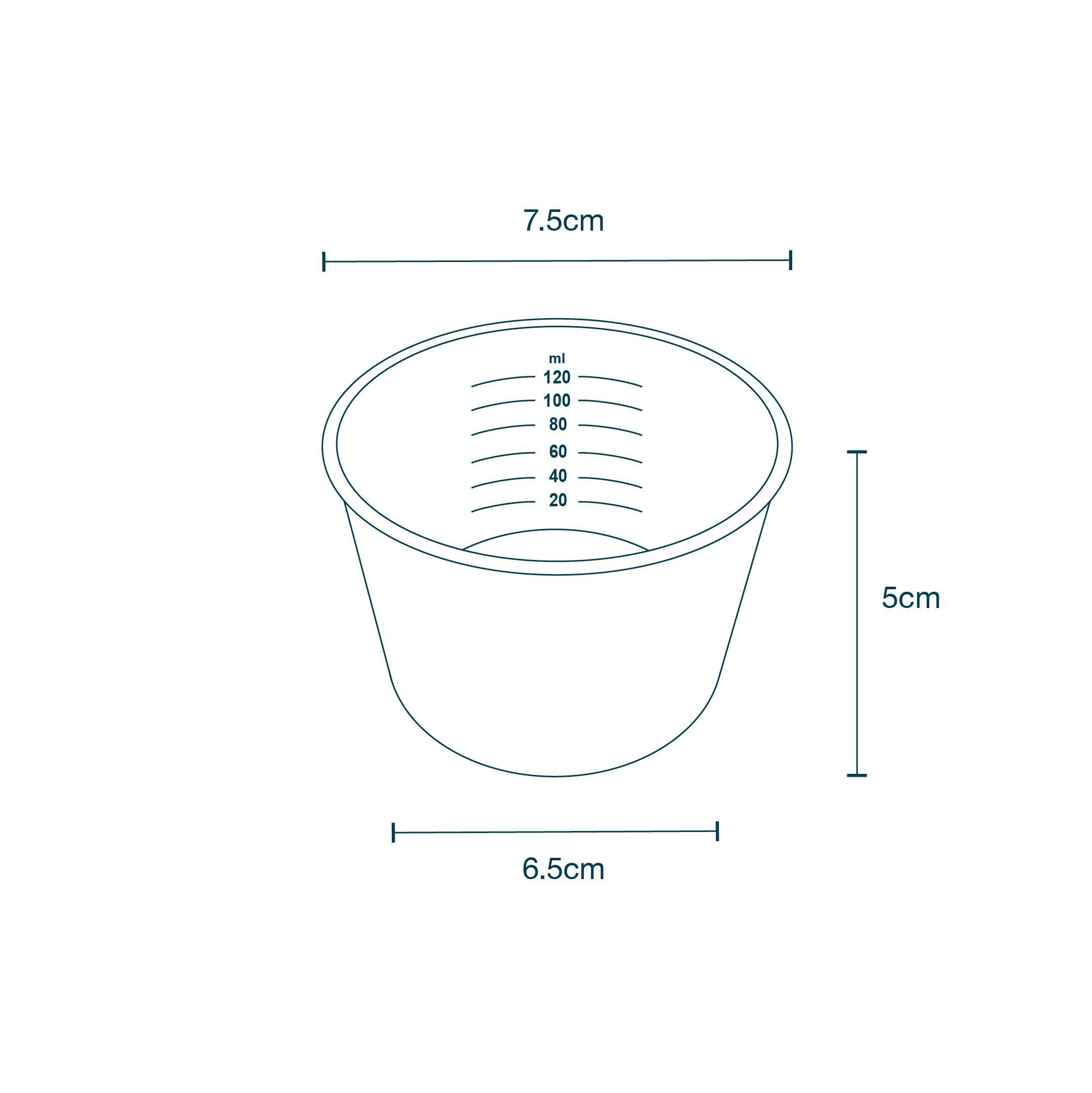 Gallipot Clear (120ml) diagram