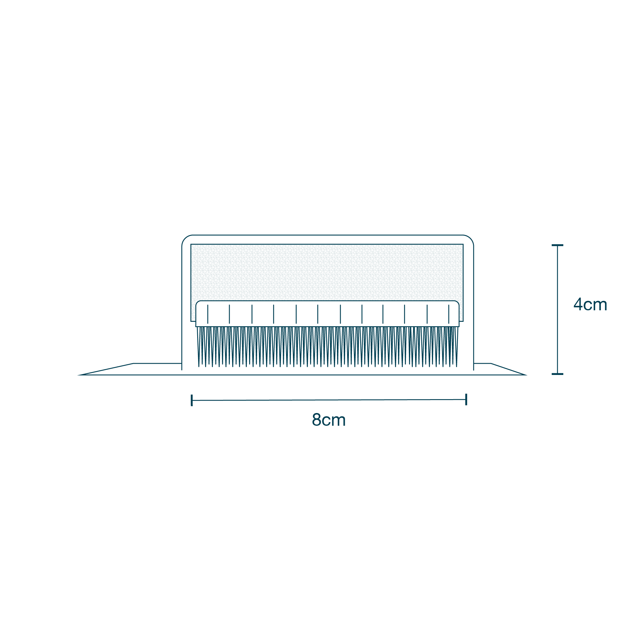 Scrub Brush - 4% Chlorhexidine diagram