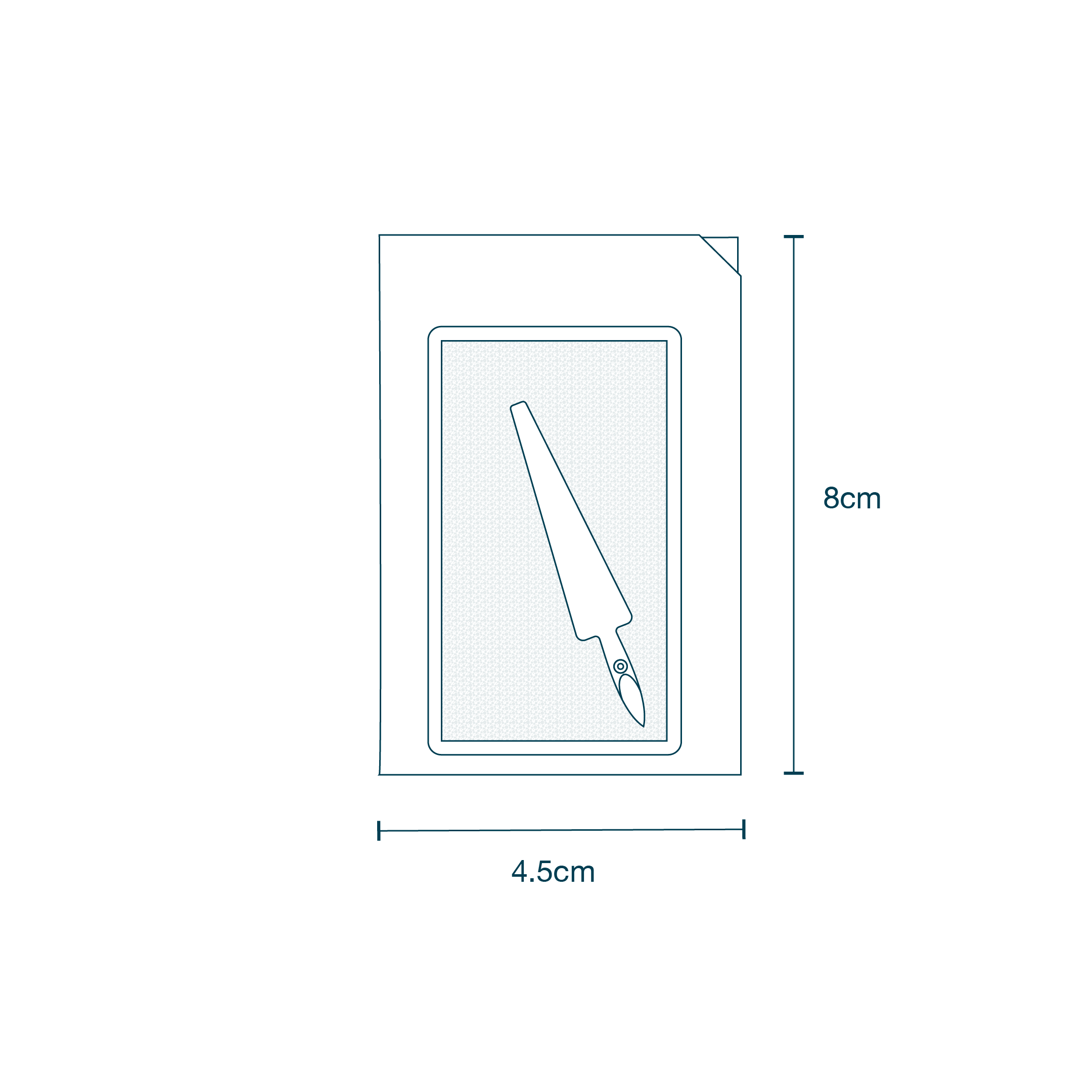 Scrub Brush - 4% Chlorhexidine diagram