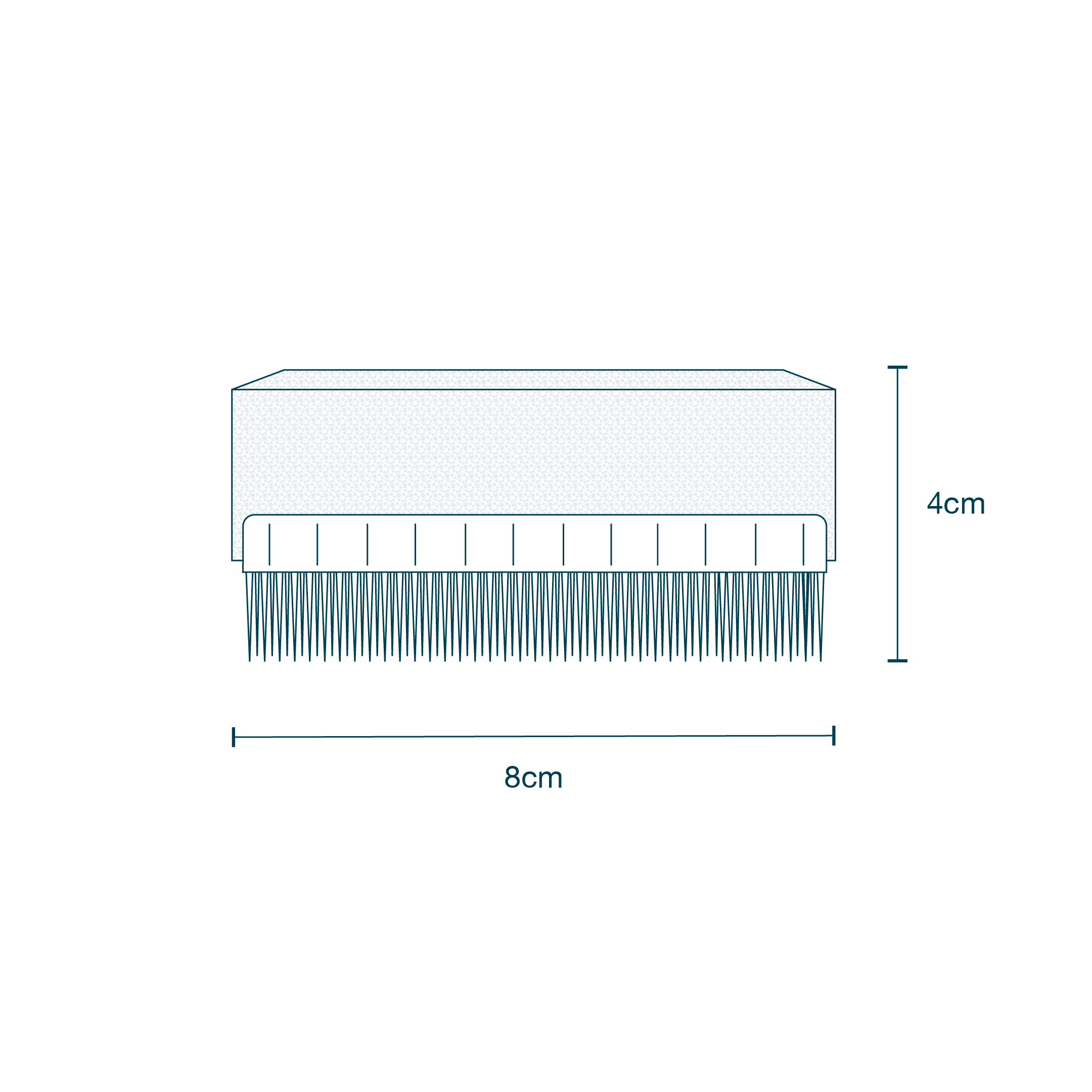 Scrub Brush - 4% Chlorhexidine diagram