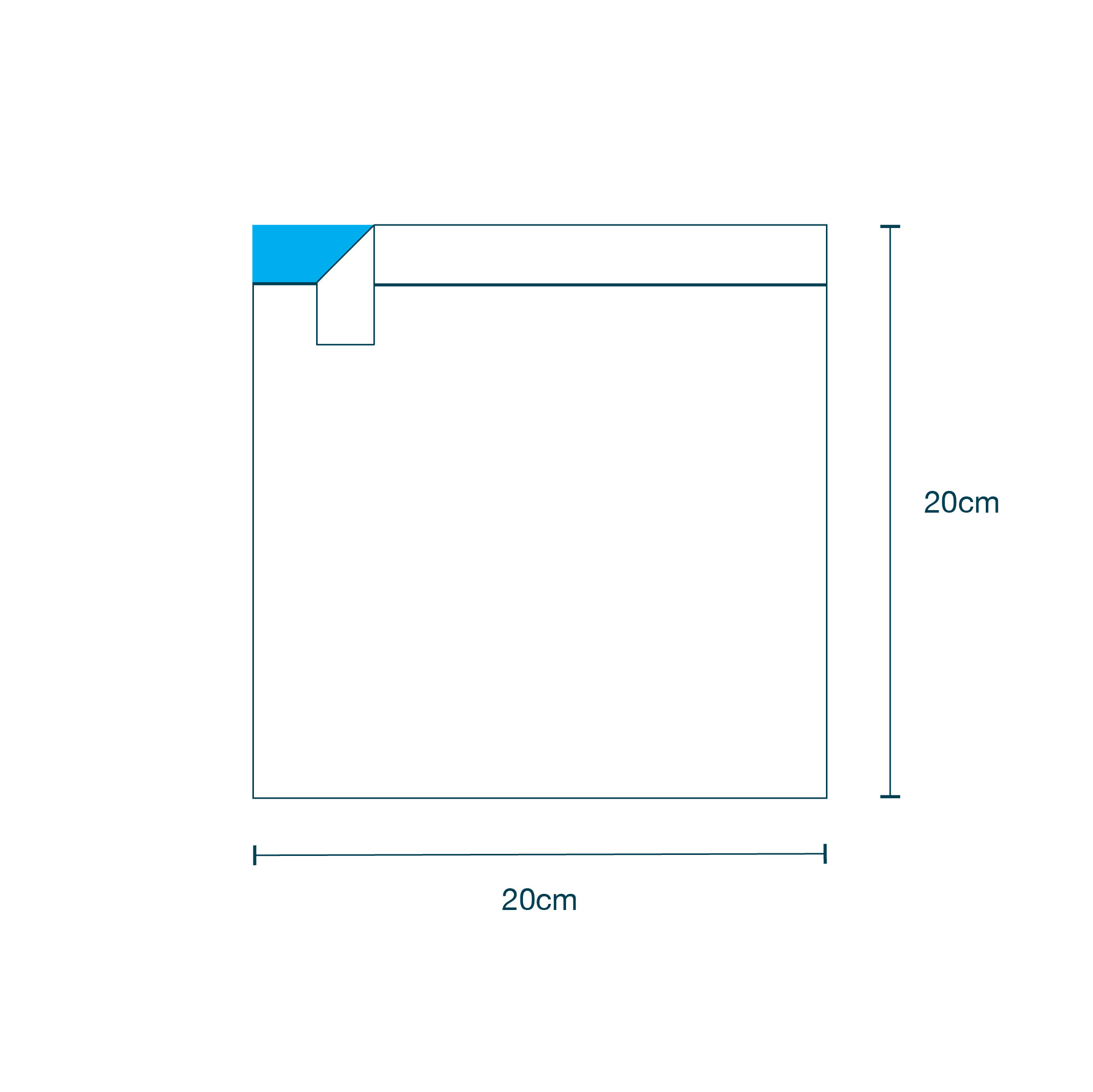 Adhesive Film Blue (20 x 20cm) diagram