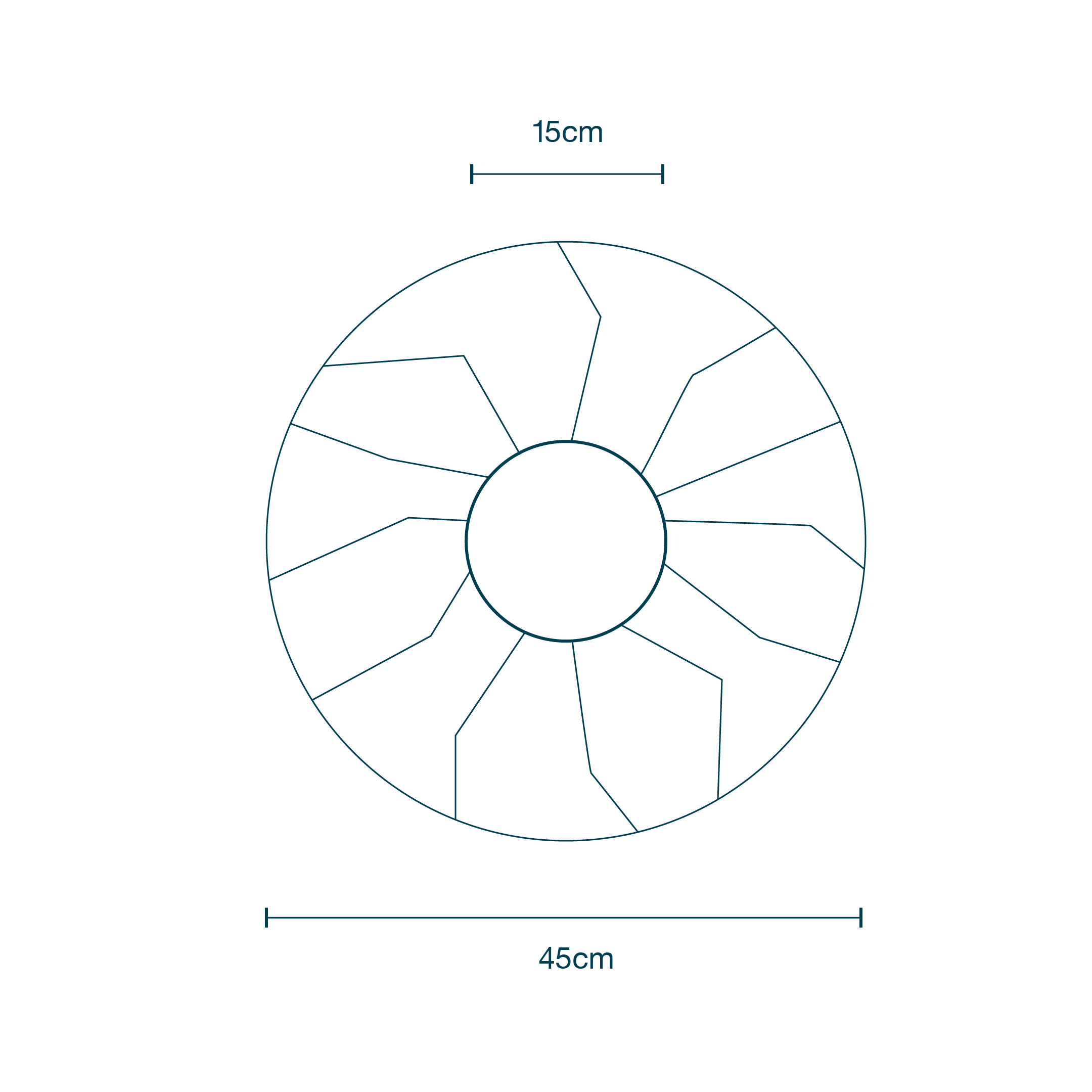 Bouffant Style Equipment Cover Clear (45cm) diagram