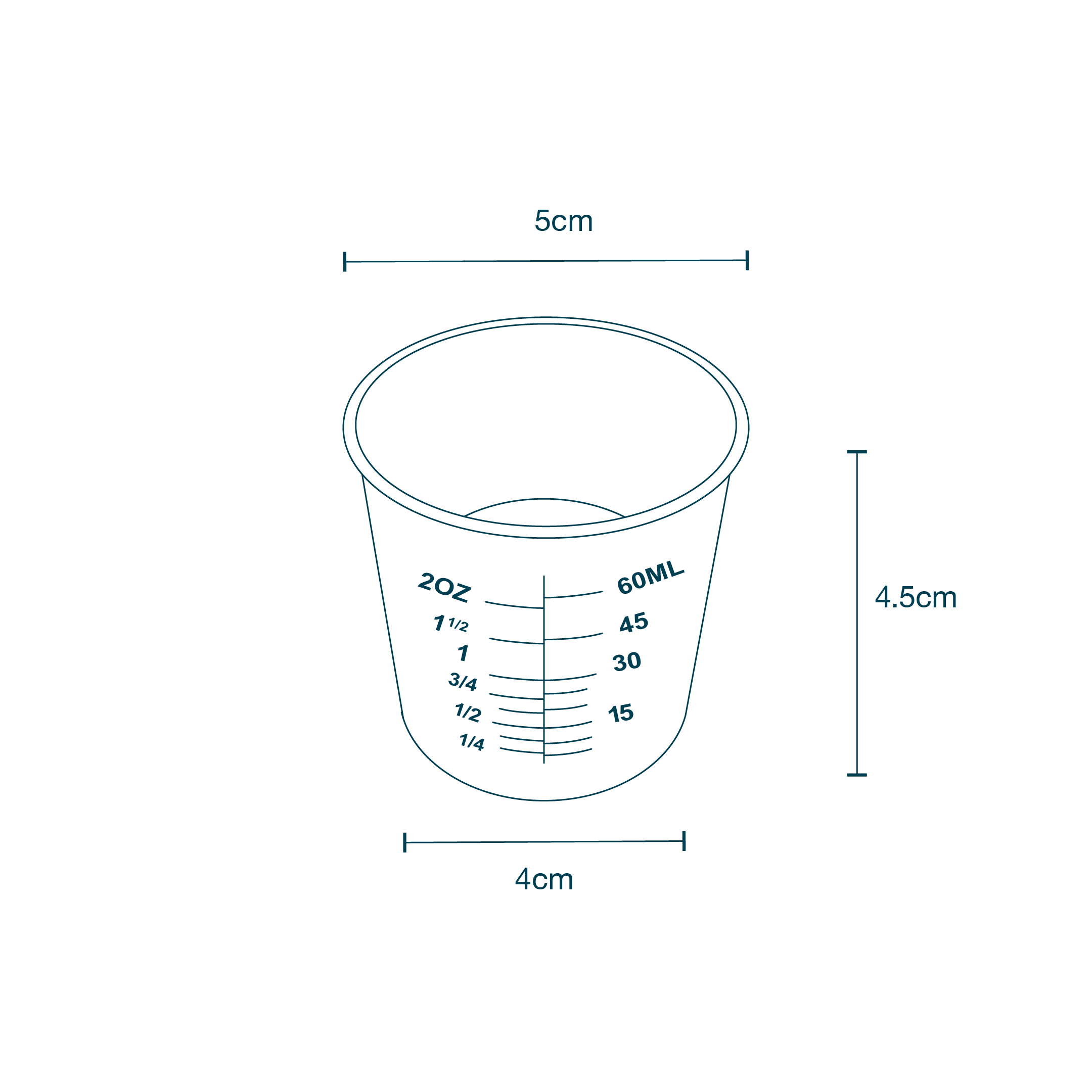Gallipot Clear (60ml) diagram