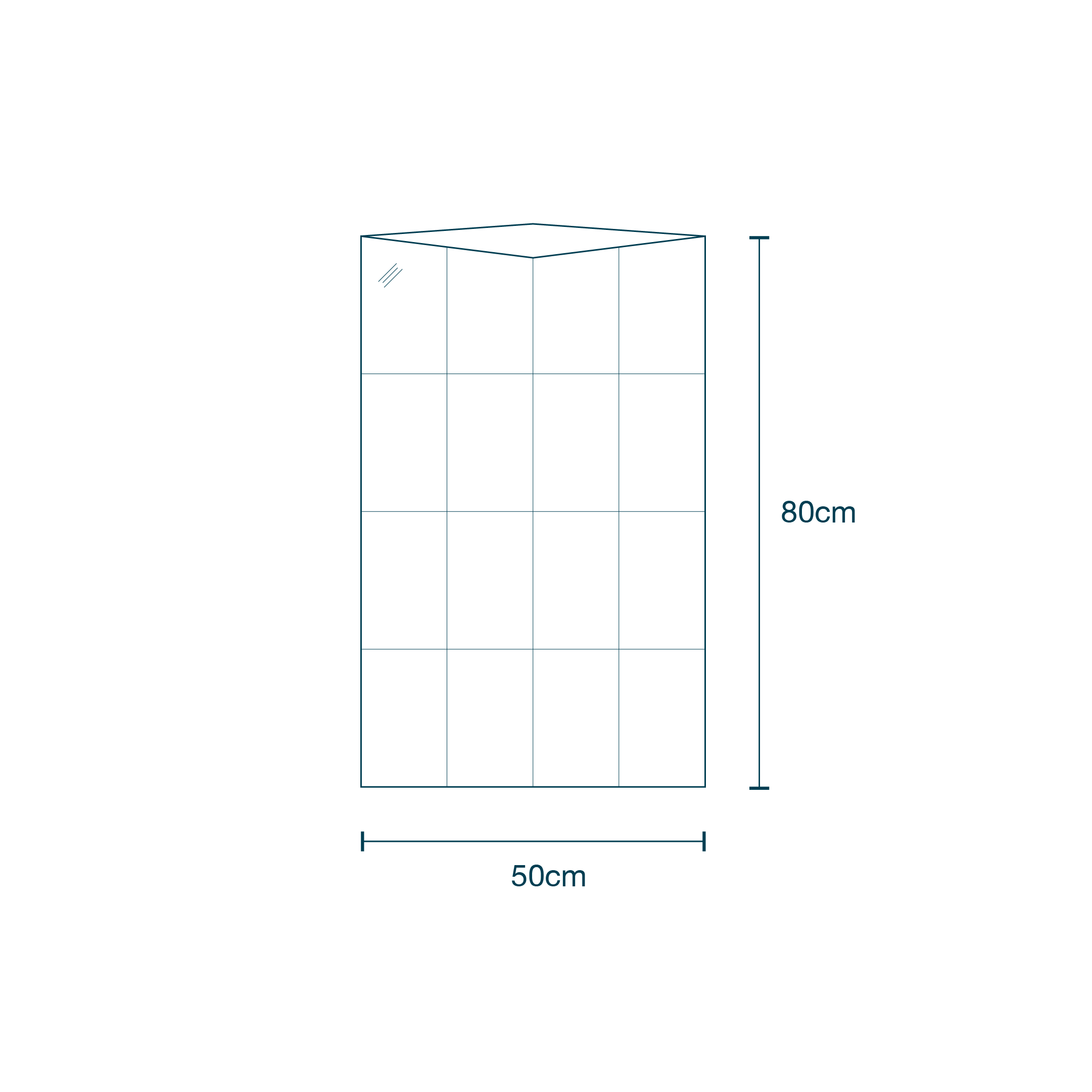 Plastic Bag Clear (50 x 80cm) diagram