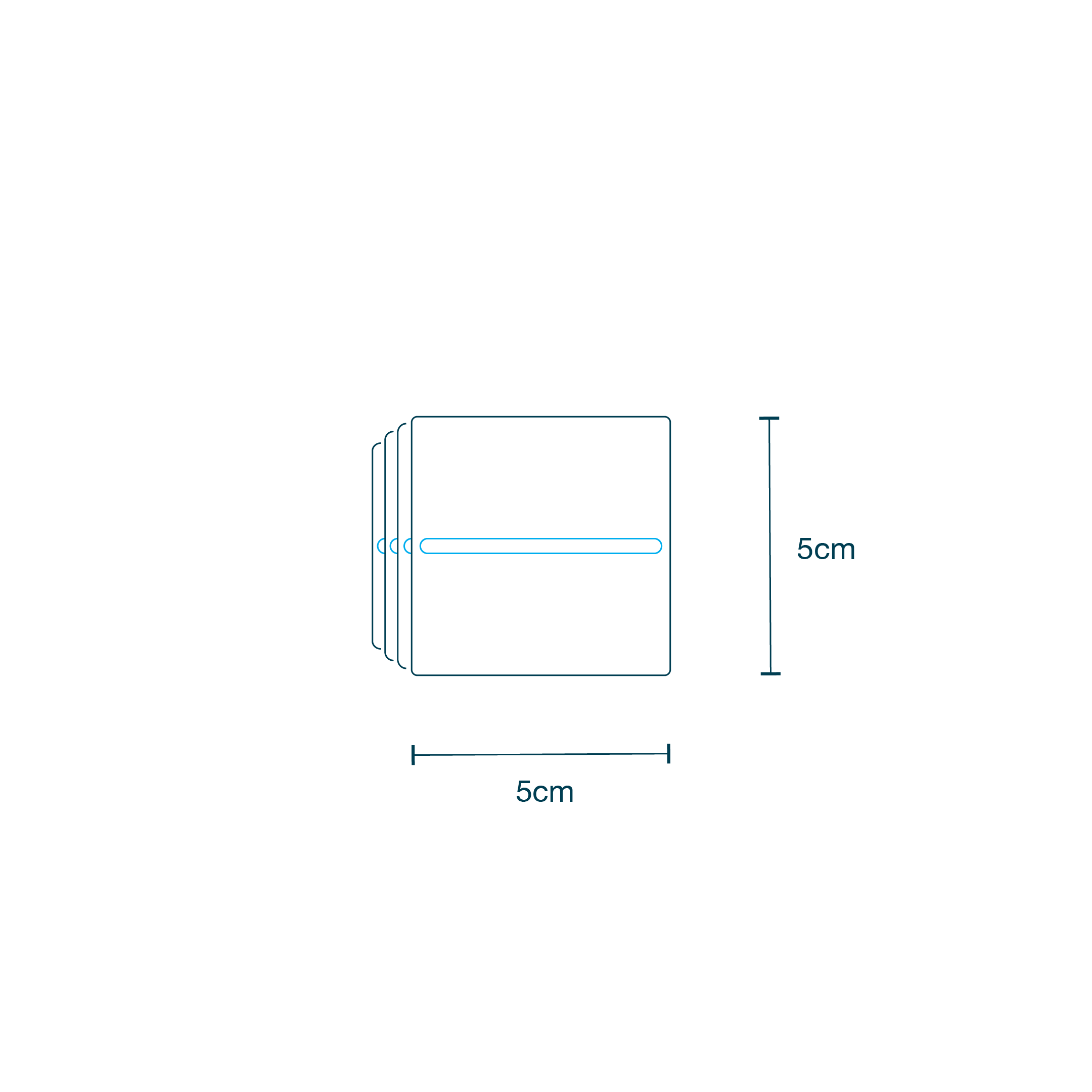 Gauze X-Ray Detectable 8ply (5 x 5cm) diagram