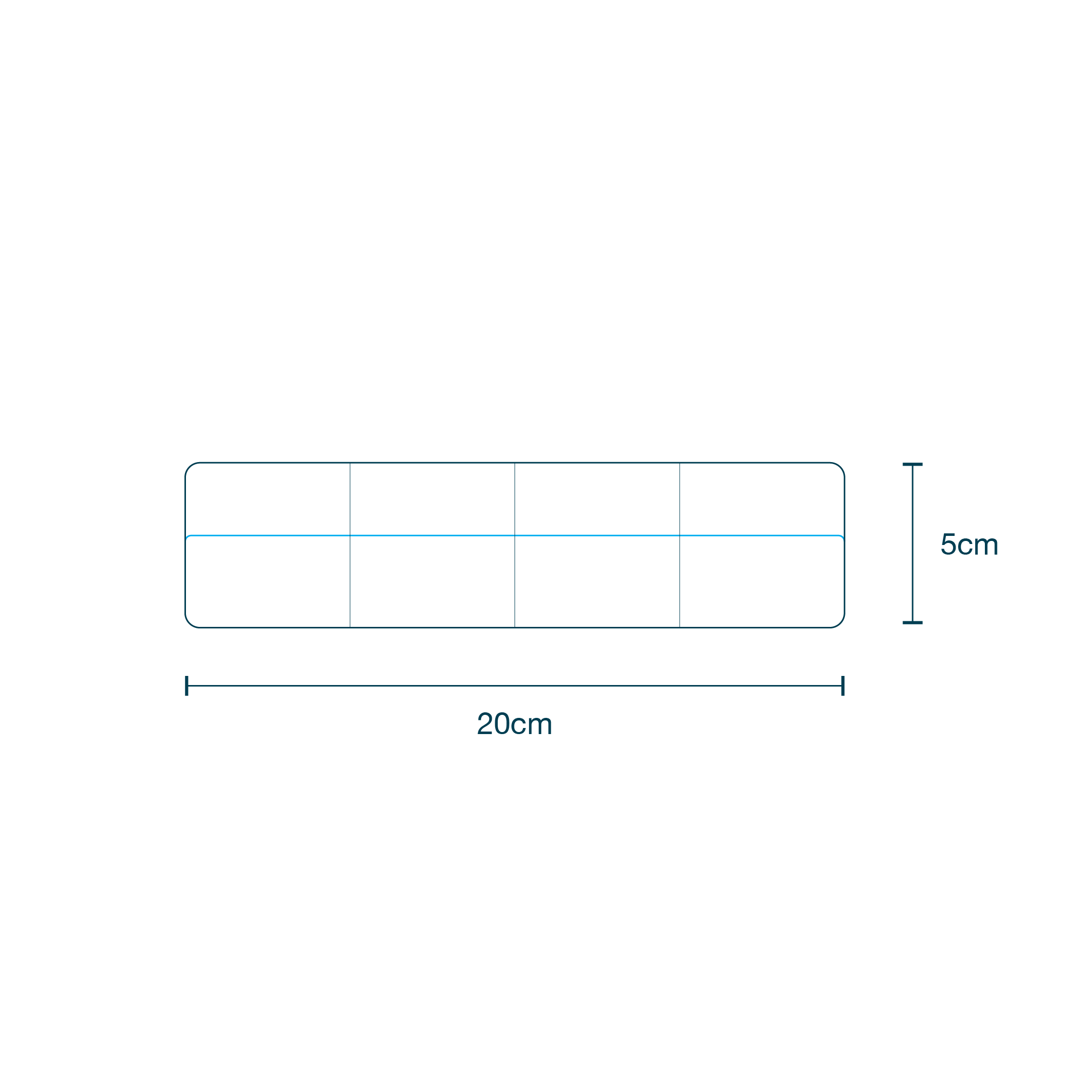 Gauze X-Ray Detectable 8ply (5 x 5cm) diagram