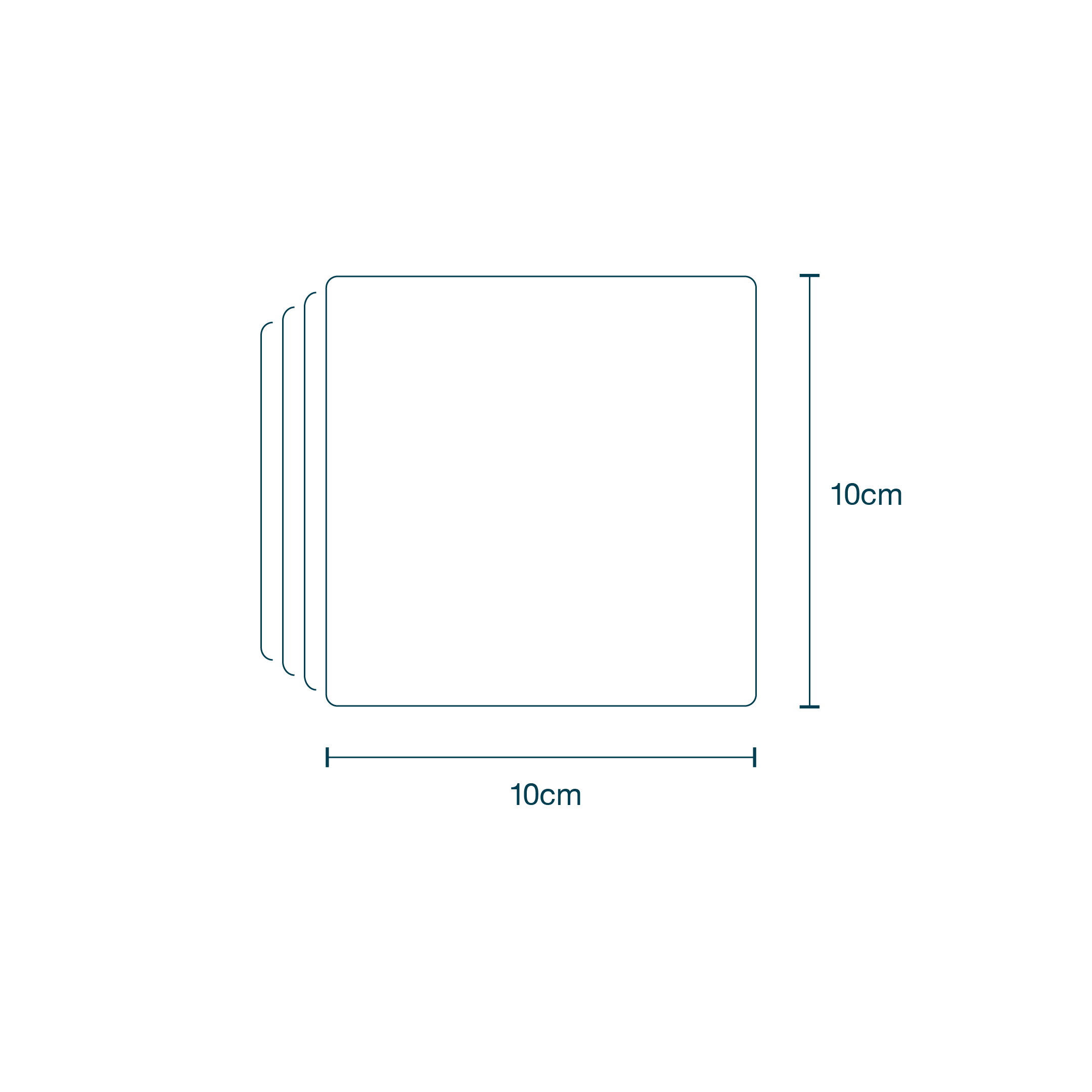 Gauze 8ply (10 x 10cm) diagram