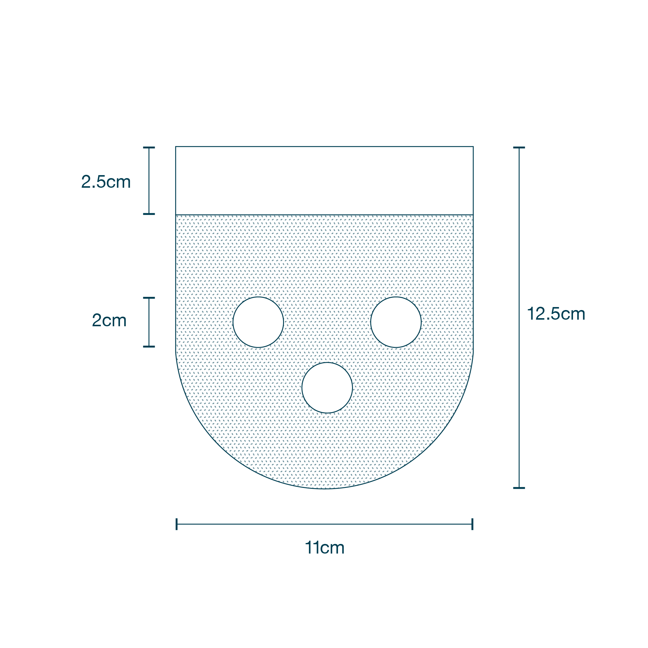 Tube Holder with Adhesive diagram