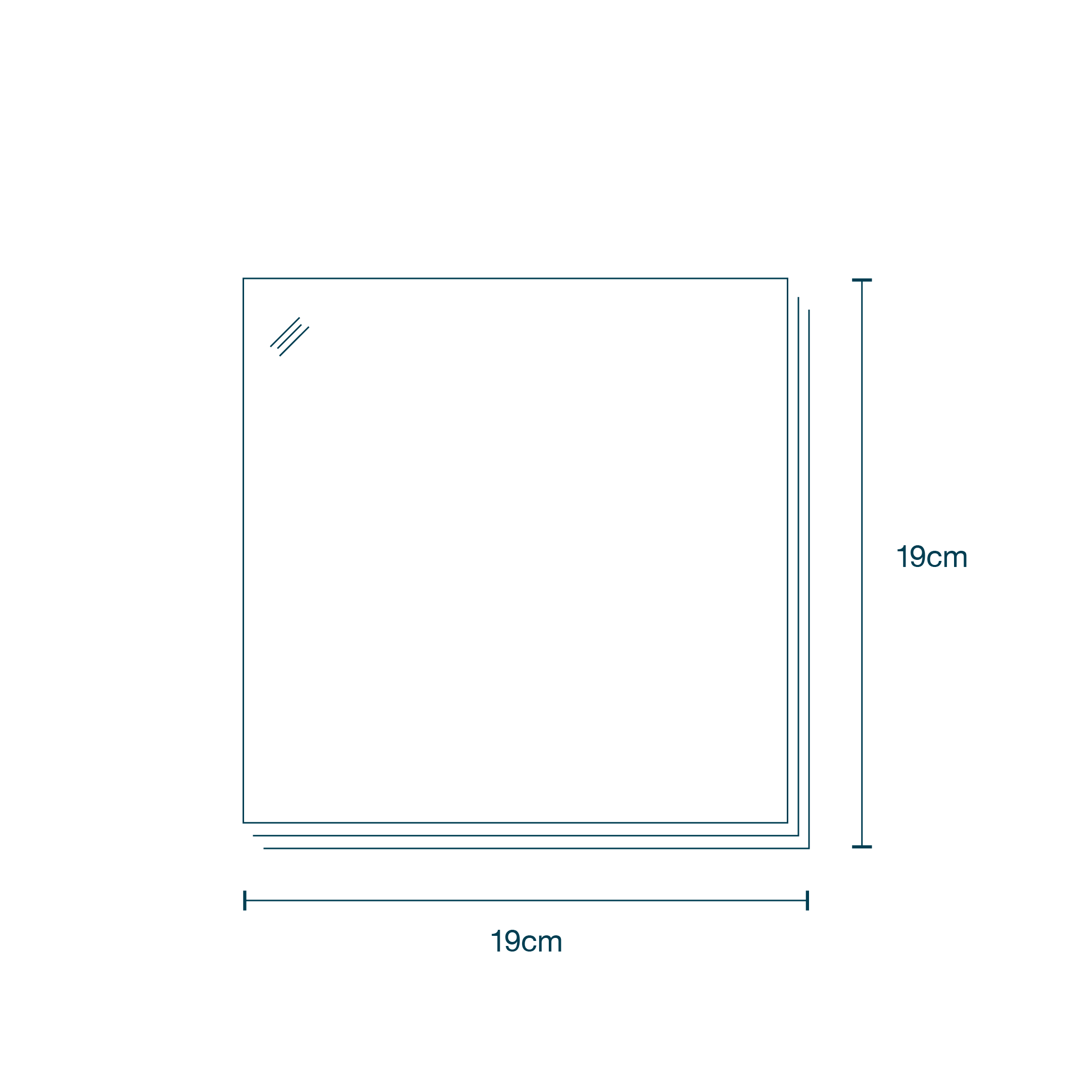 Plastic Bag Clear (75 x 75cm) diagram