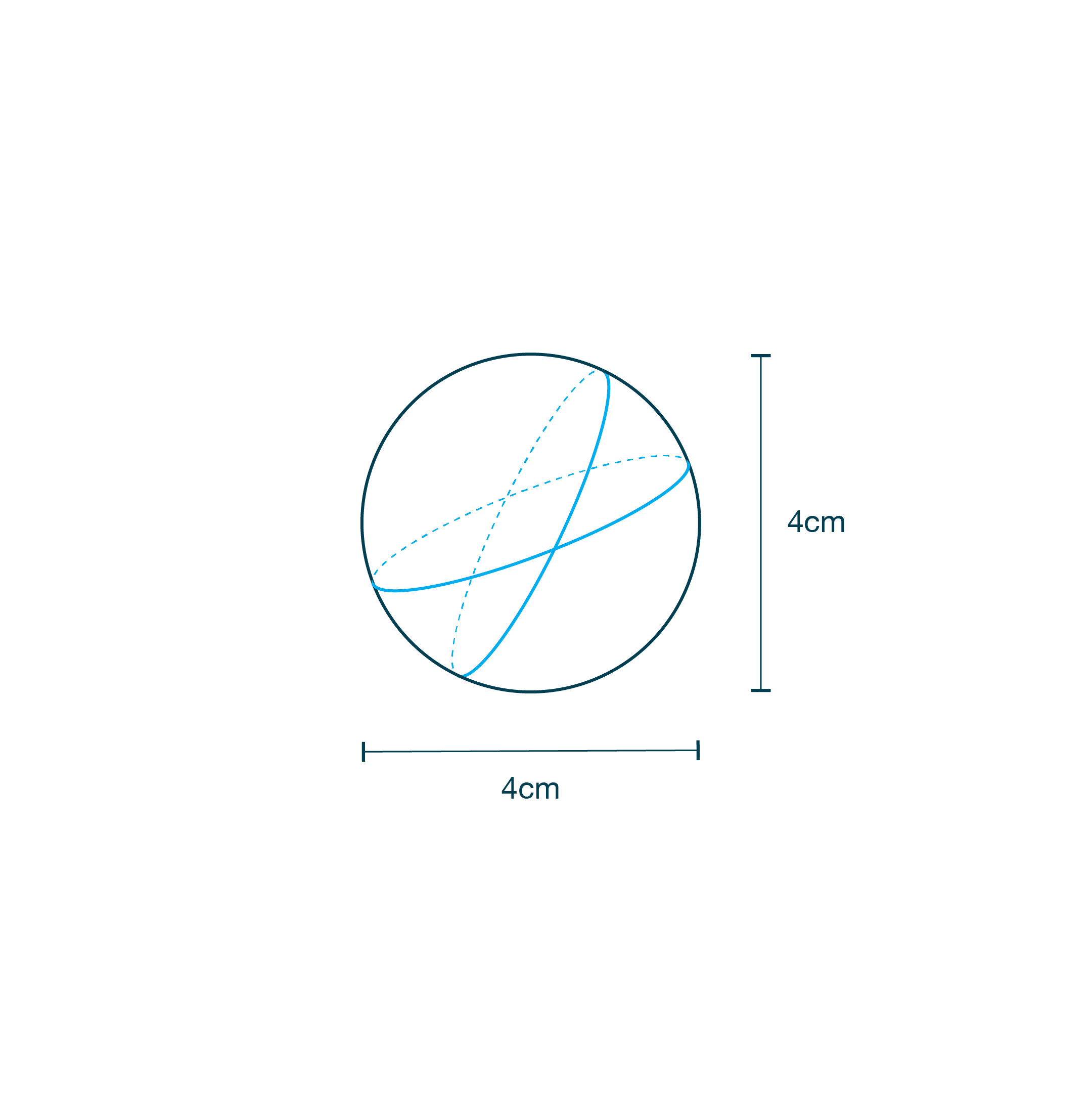 Gauze Ball X-Ray Detectable diagram