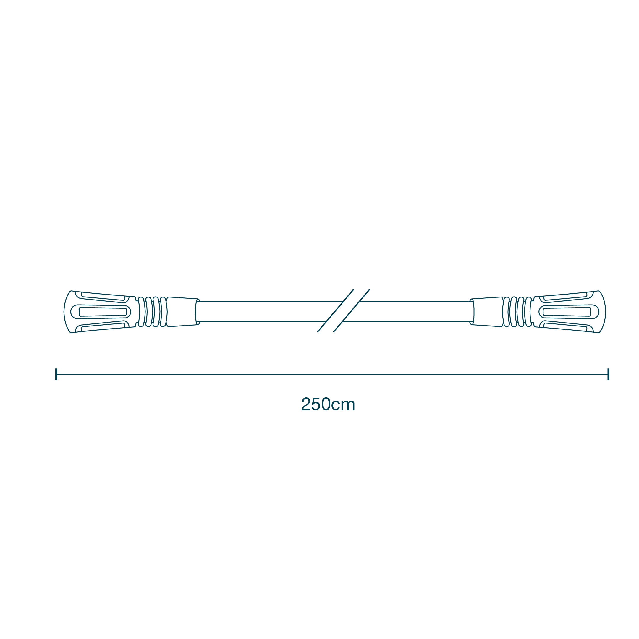 Suction Tube with Connectors (2.5m) diagram