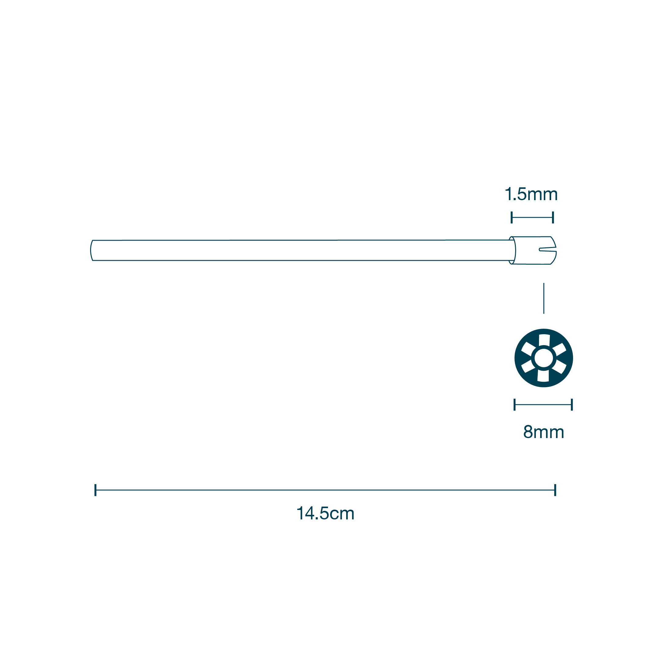Saliva Ejector with Removable Tip diagram