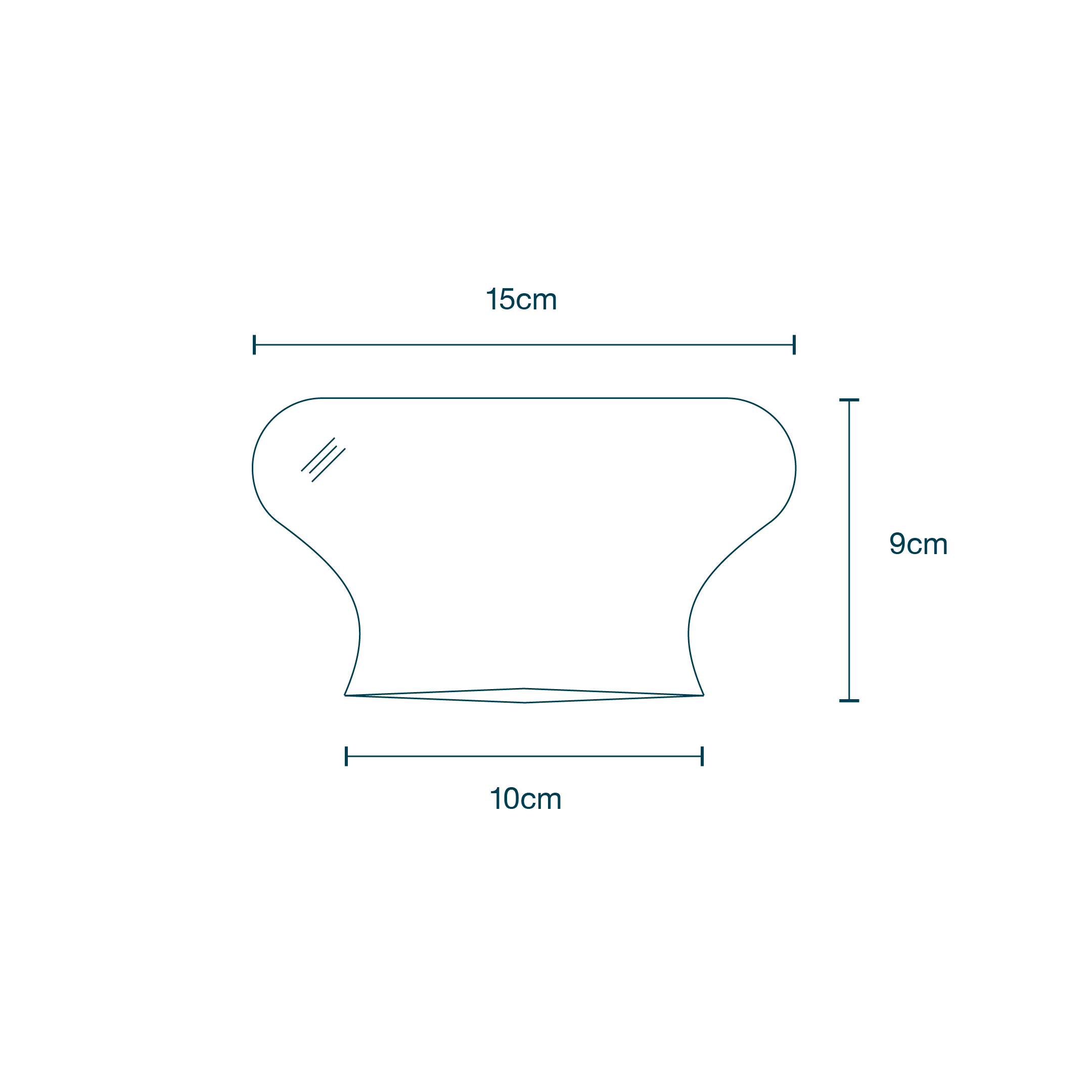 Light Handle Covers for T-shape handles diagram
