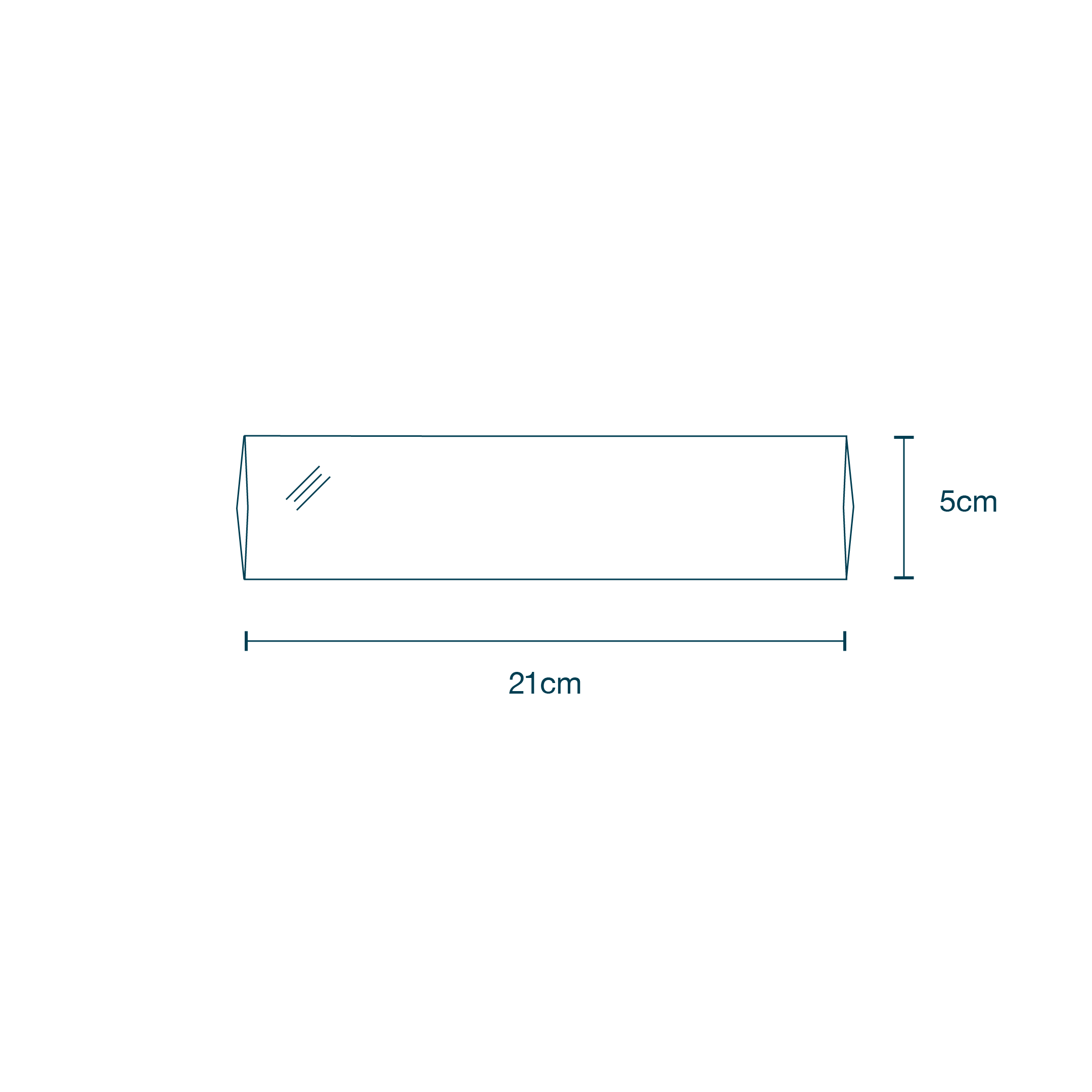 Light Handle Covers for L-shape handles diagram