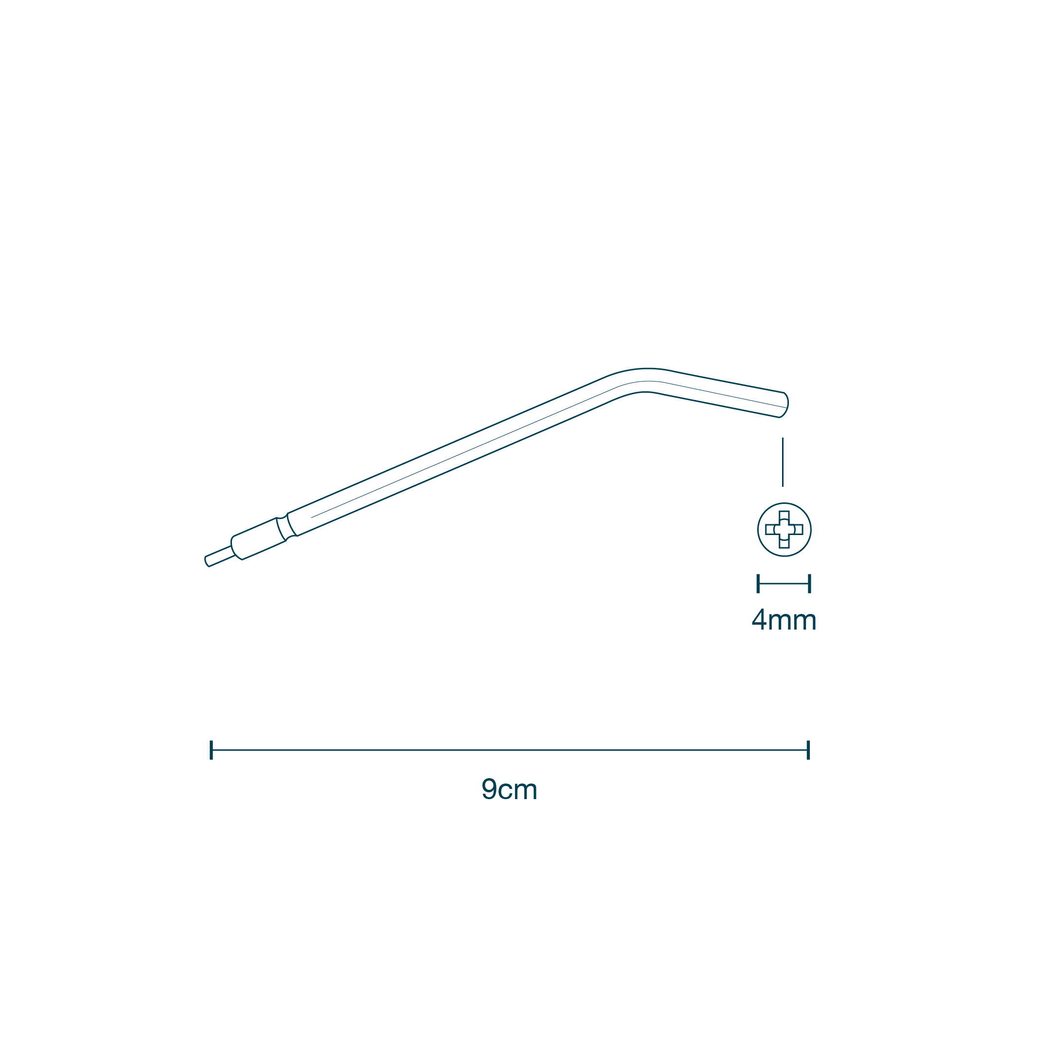 3 in 1 Air/Water Syringe Tip diagram