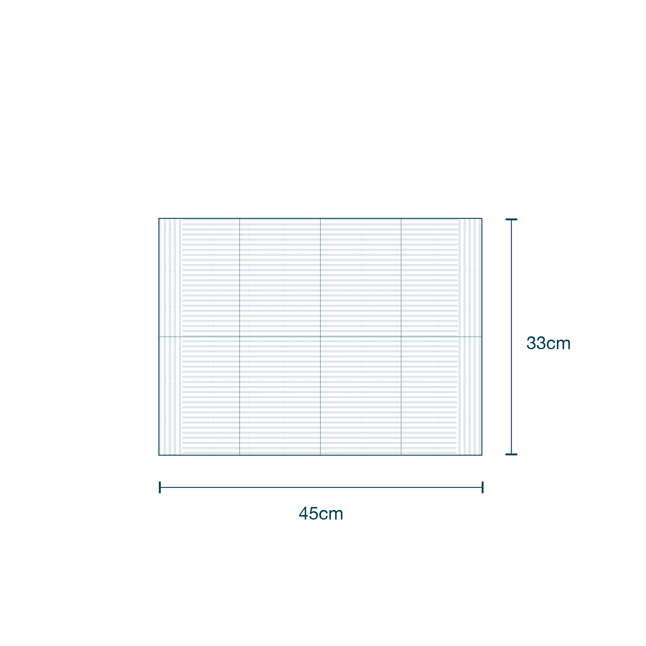 Patient Bib without Ties 3-Ply (33 x 45cm) diagram