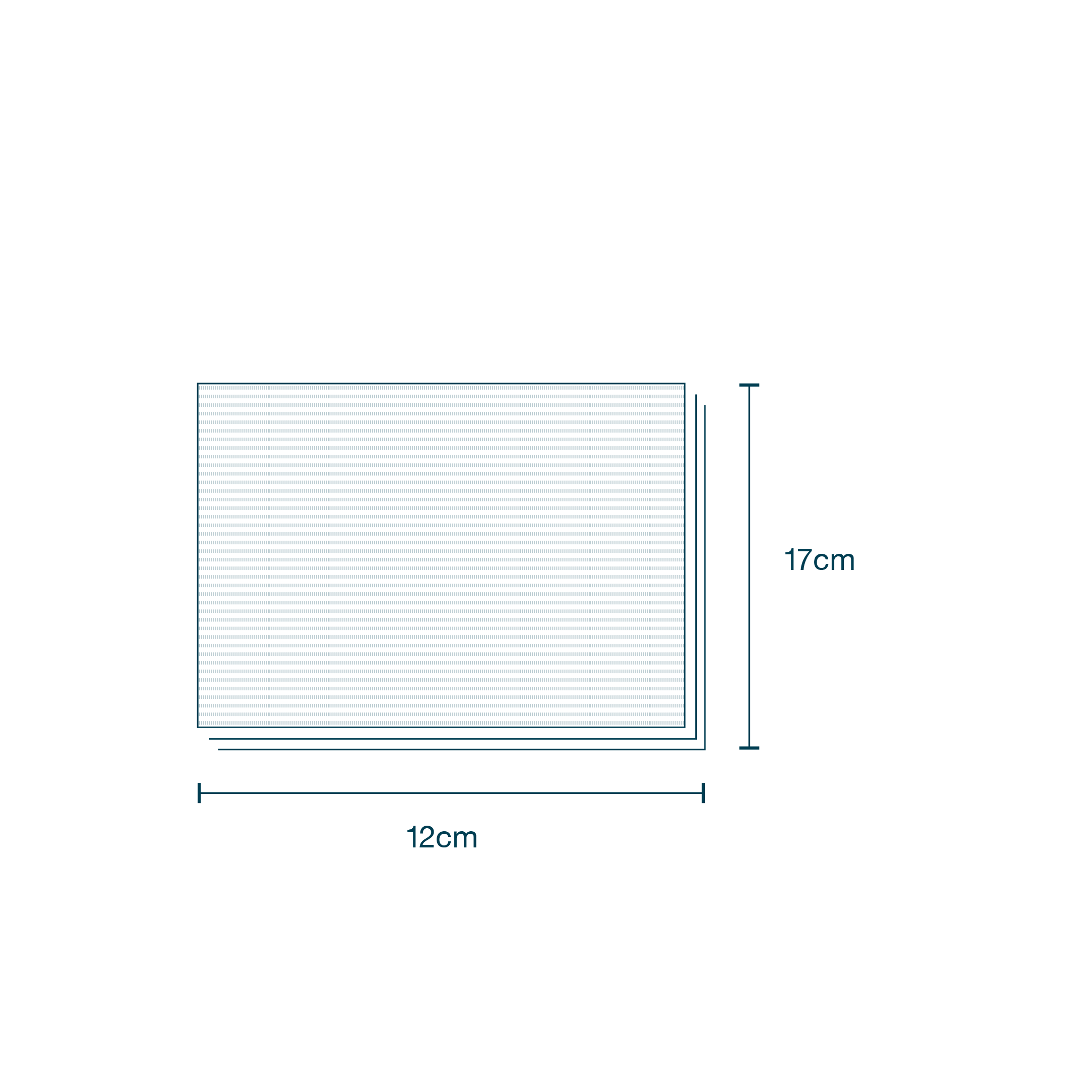 Patient Bib without Ties 3-Ply (33 x 45cm) diagram