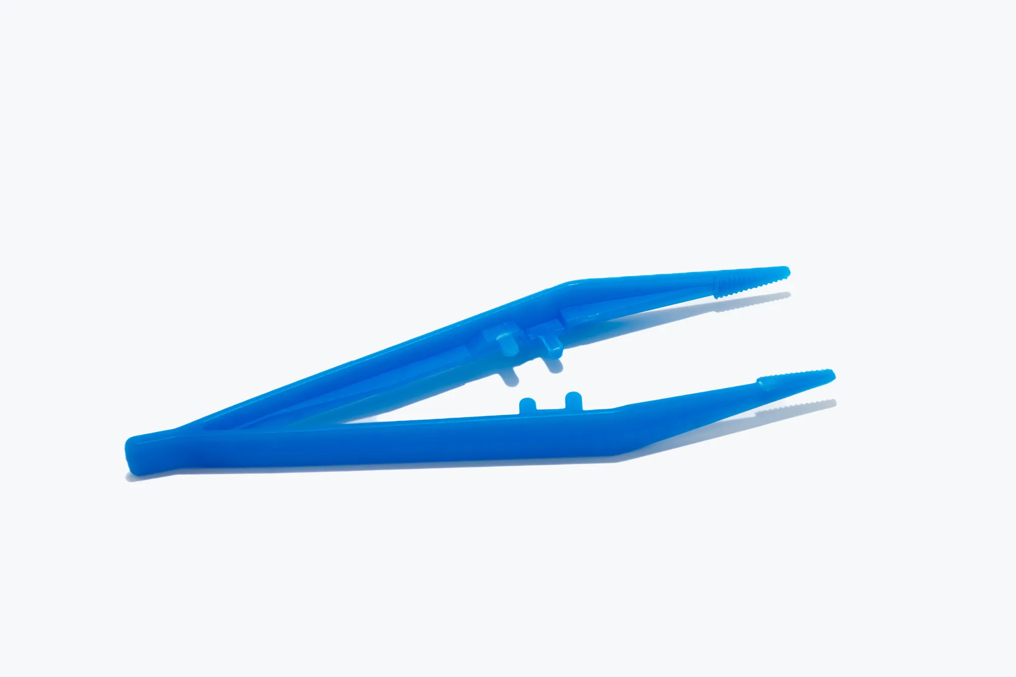 Blue Plastic Tweezers