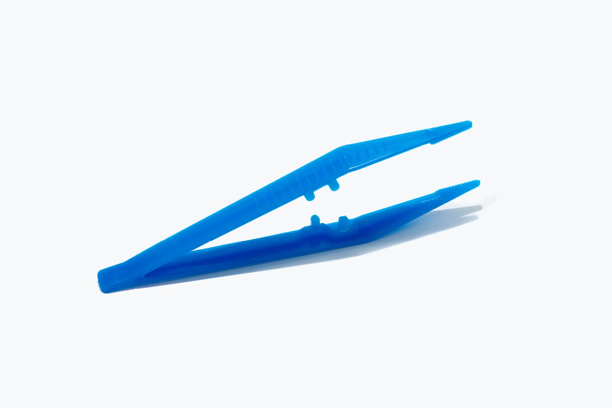Blue Plastic Tweezers