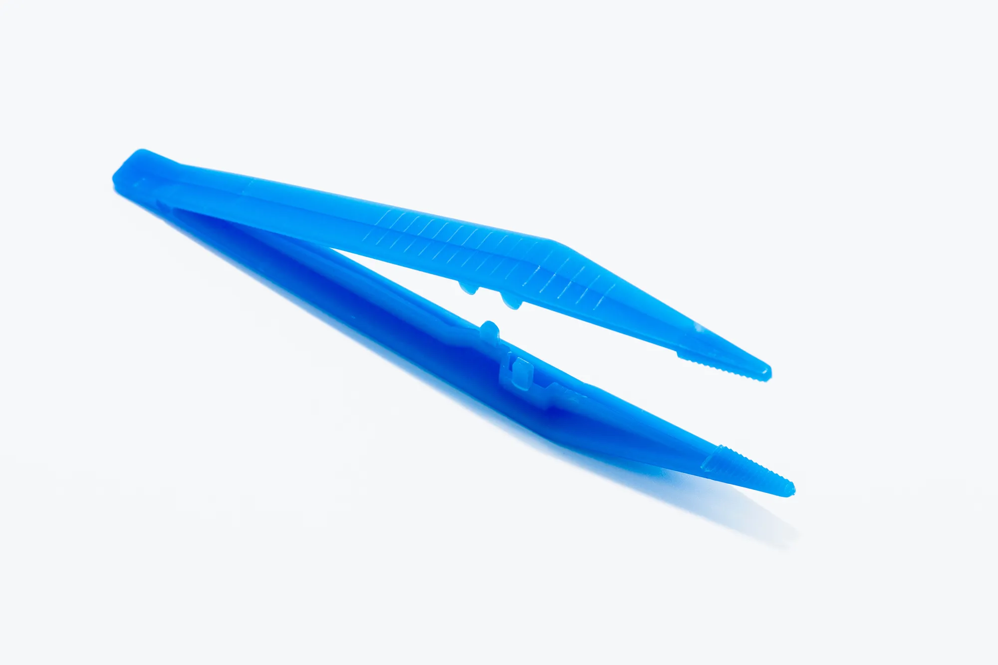 Blue Plastic Tweezers