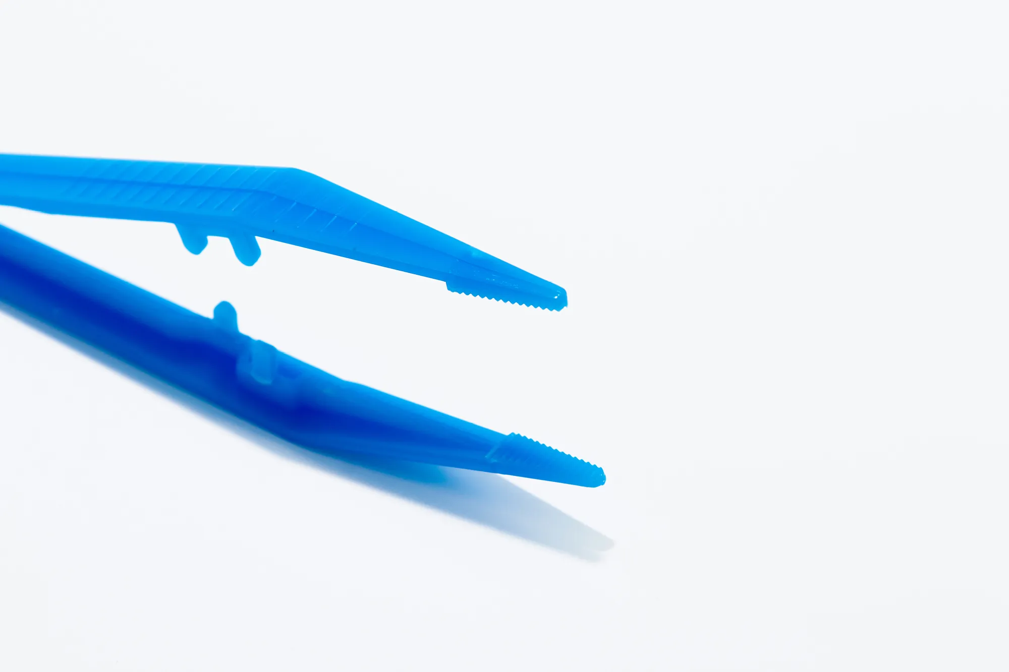 Blue Plastic Tweezers