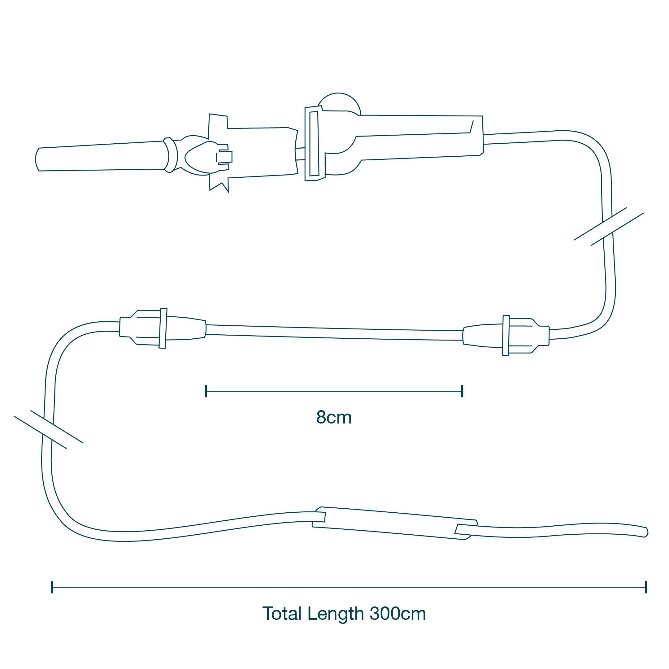 Irrigation Tubing Set A diagram
