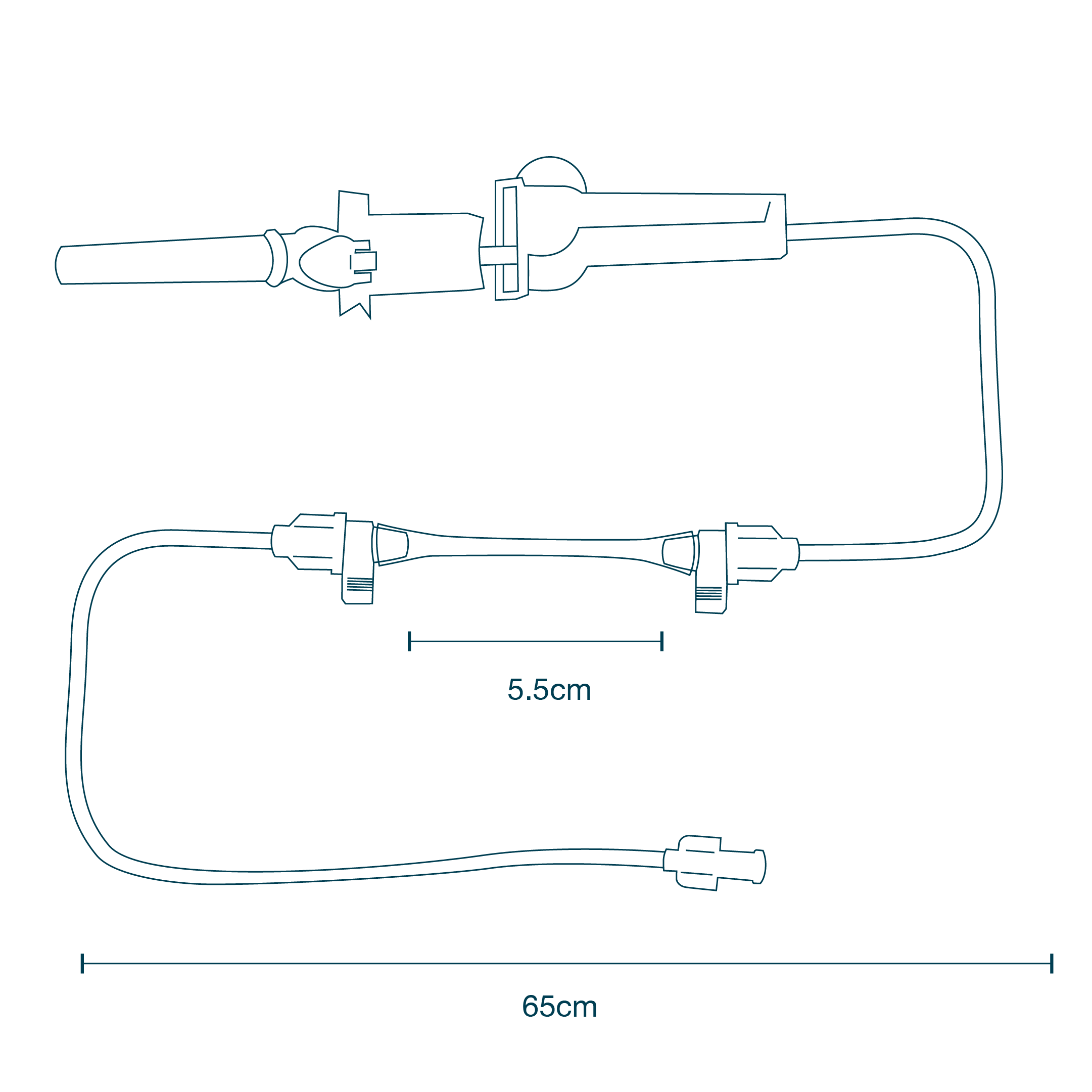 Irrigation Tubing Set B diagram