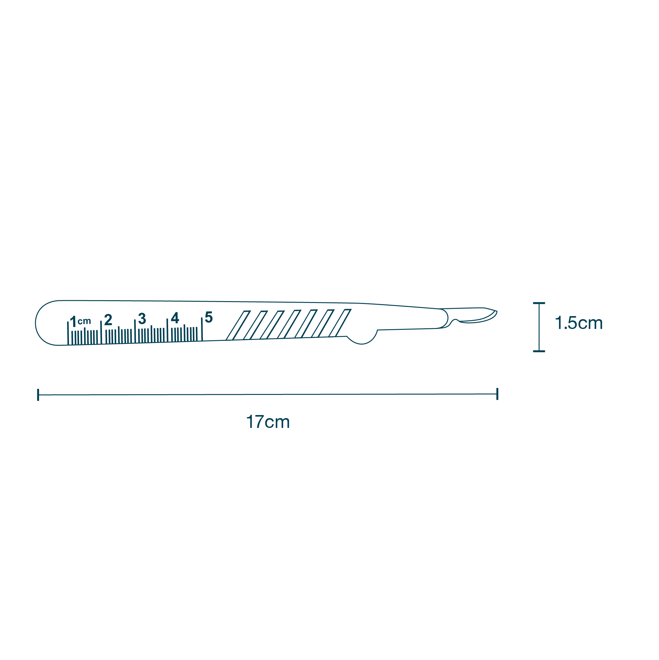 Scalpel Handle with Blade diagram