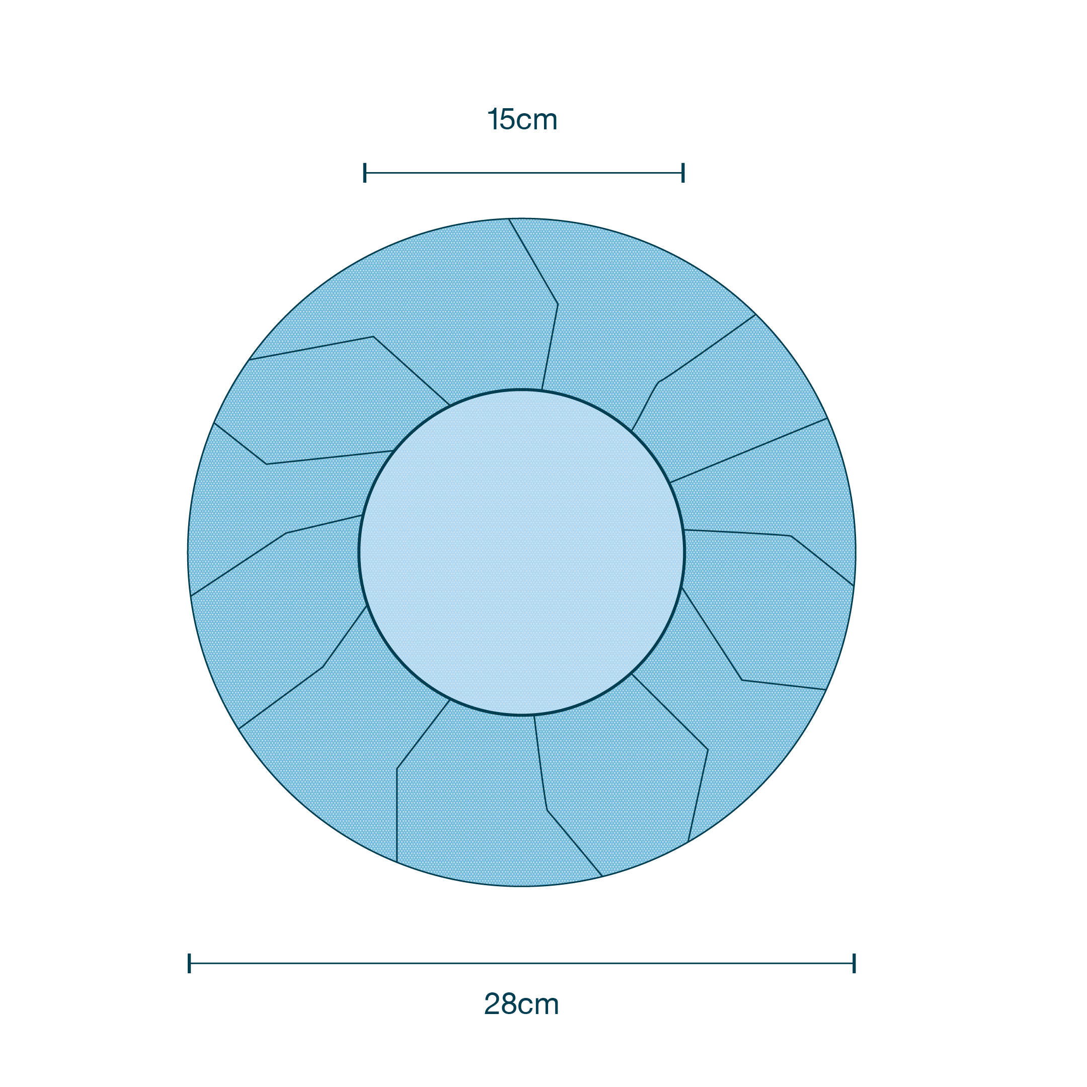 Bouffant Cap / Head Cover with Elastic diagram