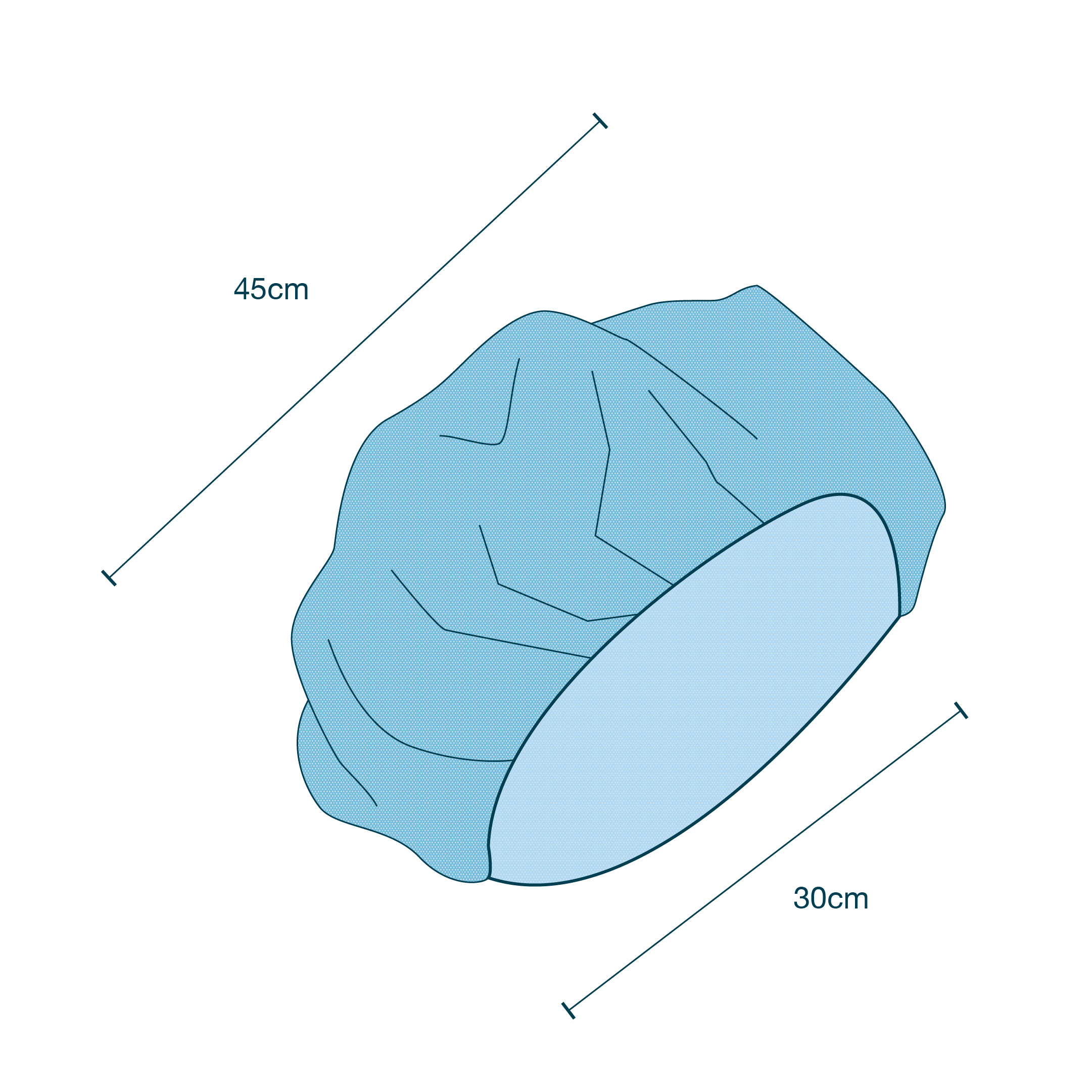 Bouffant Cap / Head Cover with Elastic diagram