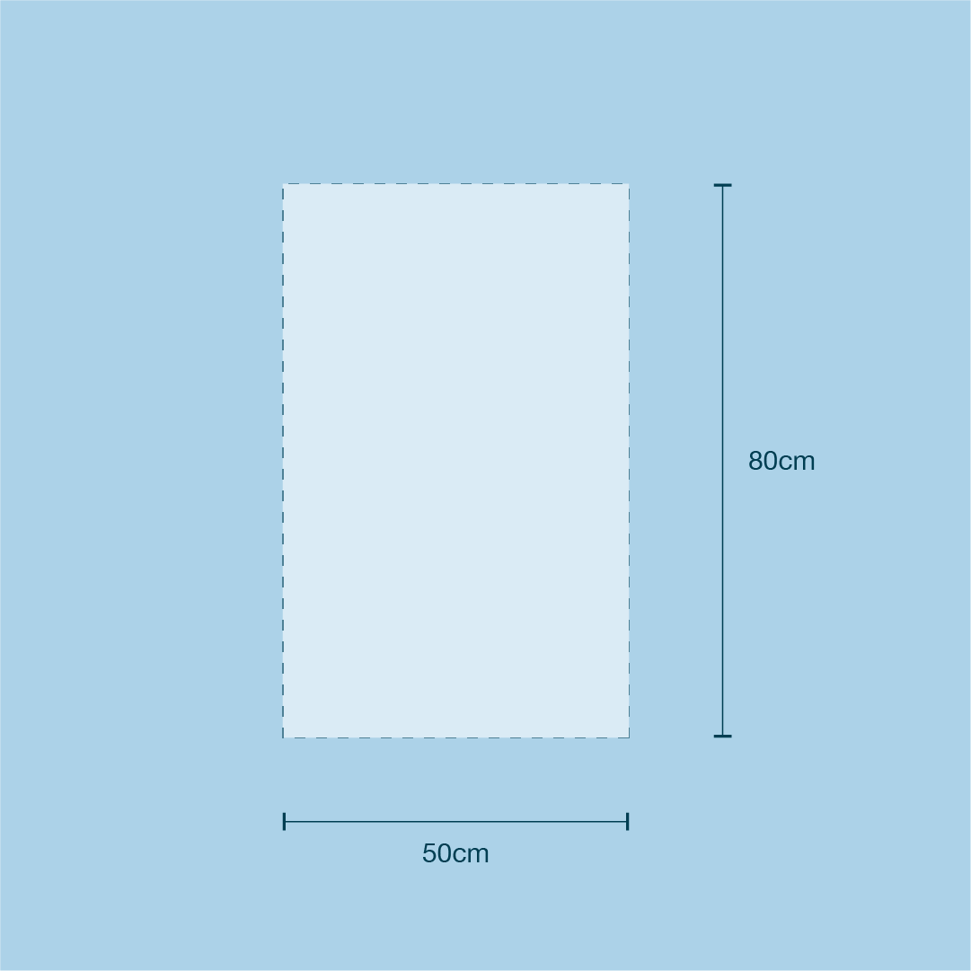 Reinforced Surgeon Gown 45gsm AAMI Level 1 (130 x 150cm) diagram