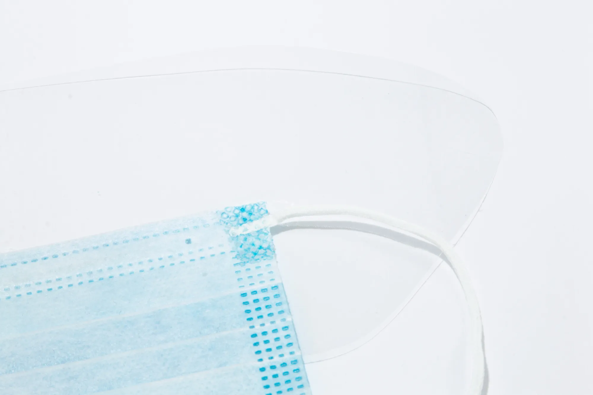Face Mask with Ear Loops and Eyeshield