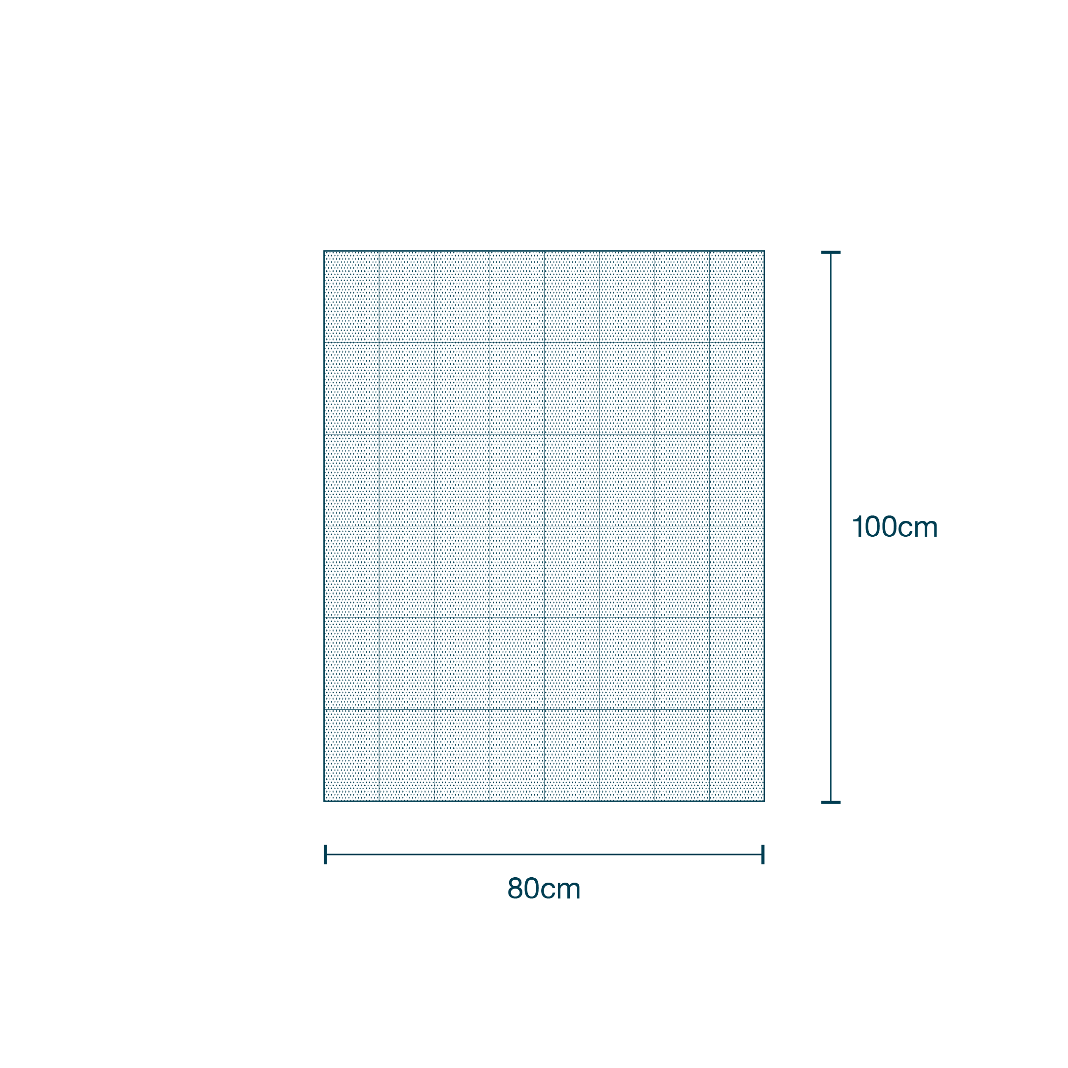 Head Bar Drape without Adhesive (80 x 100cm) diagram