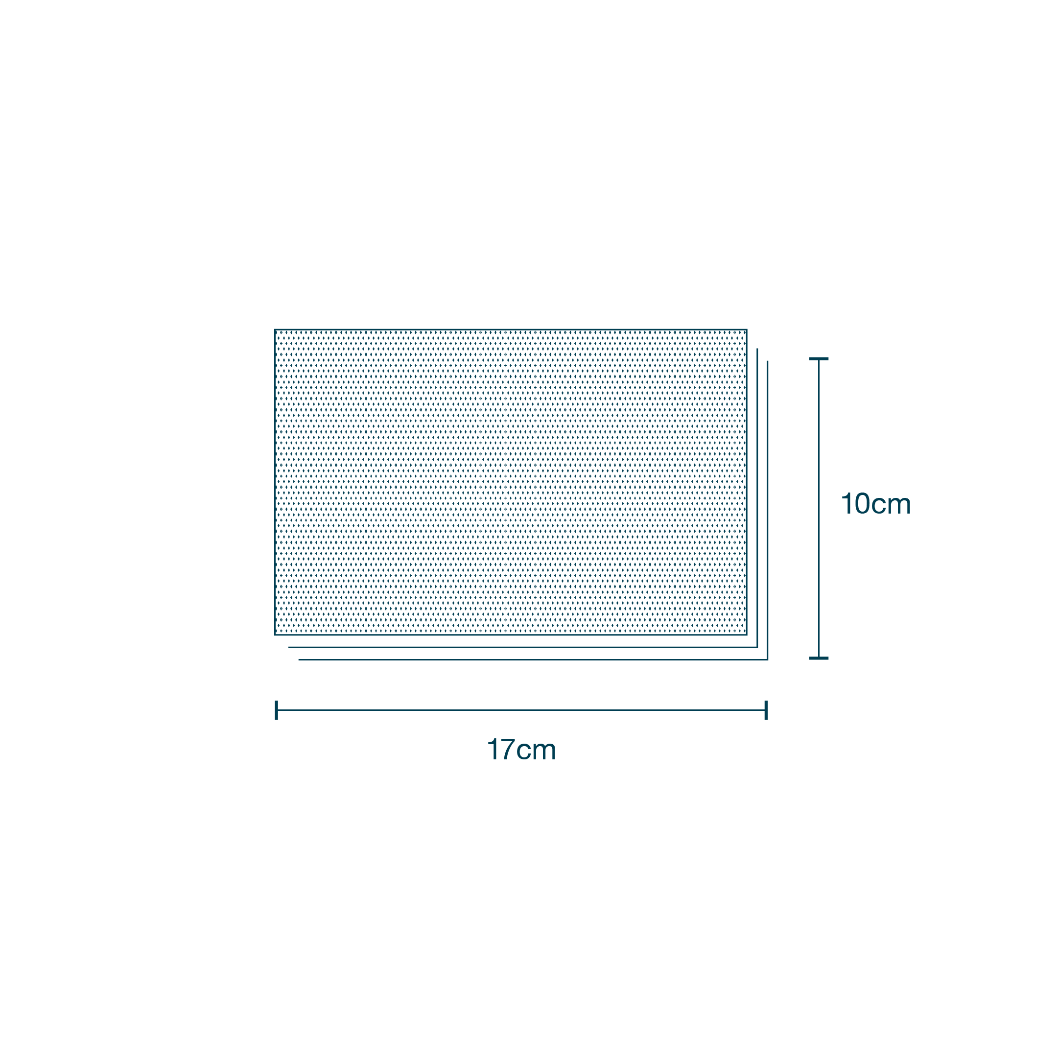 Head Bar Drape without Adhesive (80 x 100cm) diagram