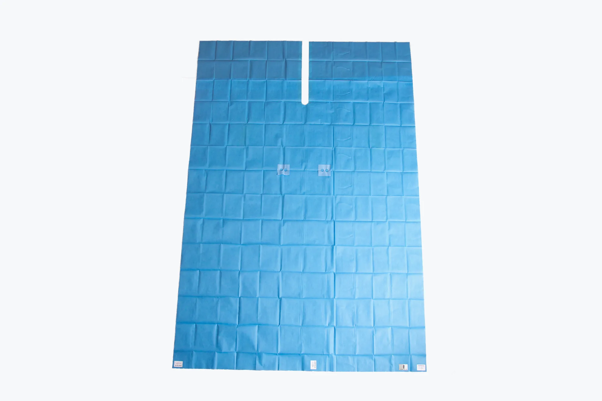 Patient Drape (180 x 270cm) with Adhesive U-split (5.5 x 60cm) + Tube Holders