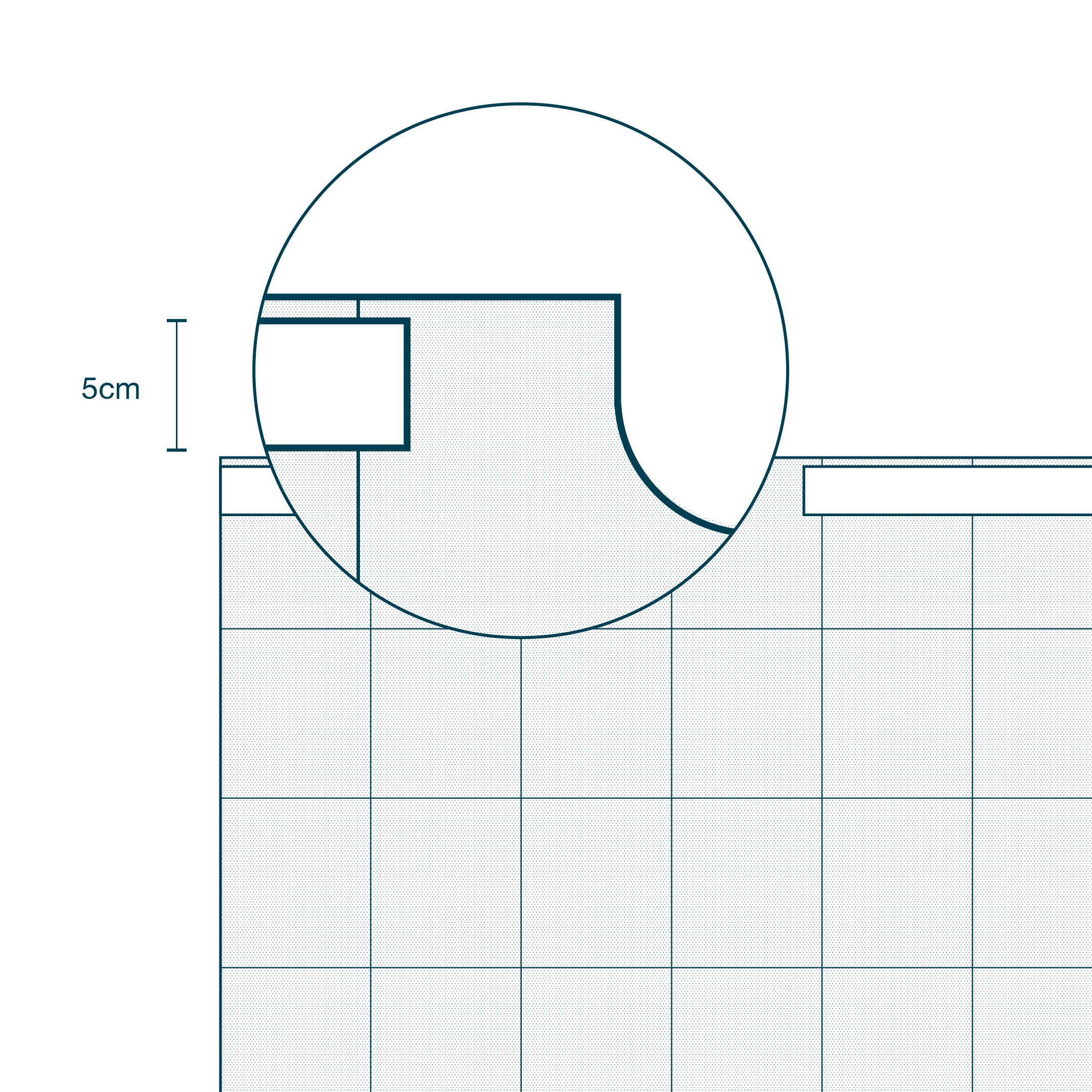 ¾ Patient Drape with Adhesive (100 x 150cm) & U-shape (12 x 11cm) + Tube Holders diagram