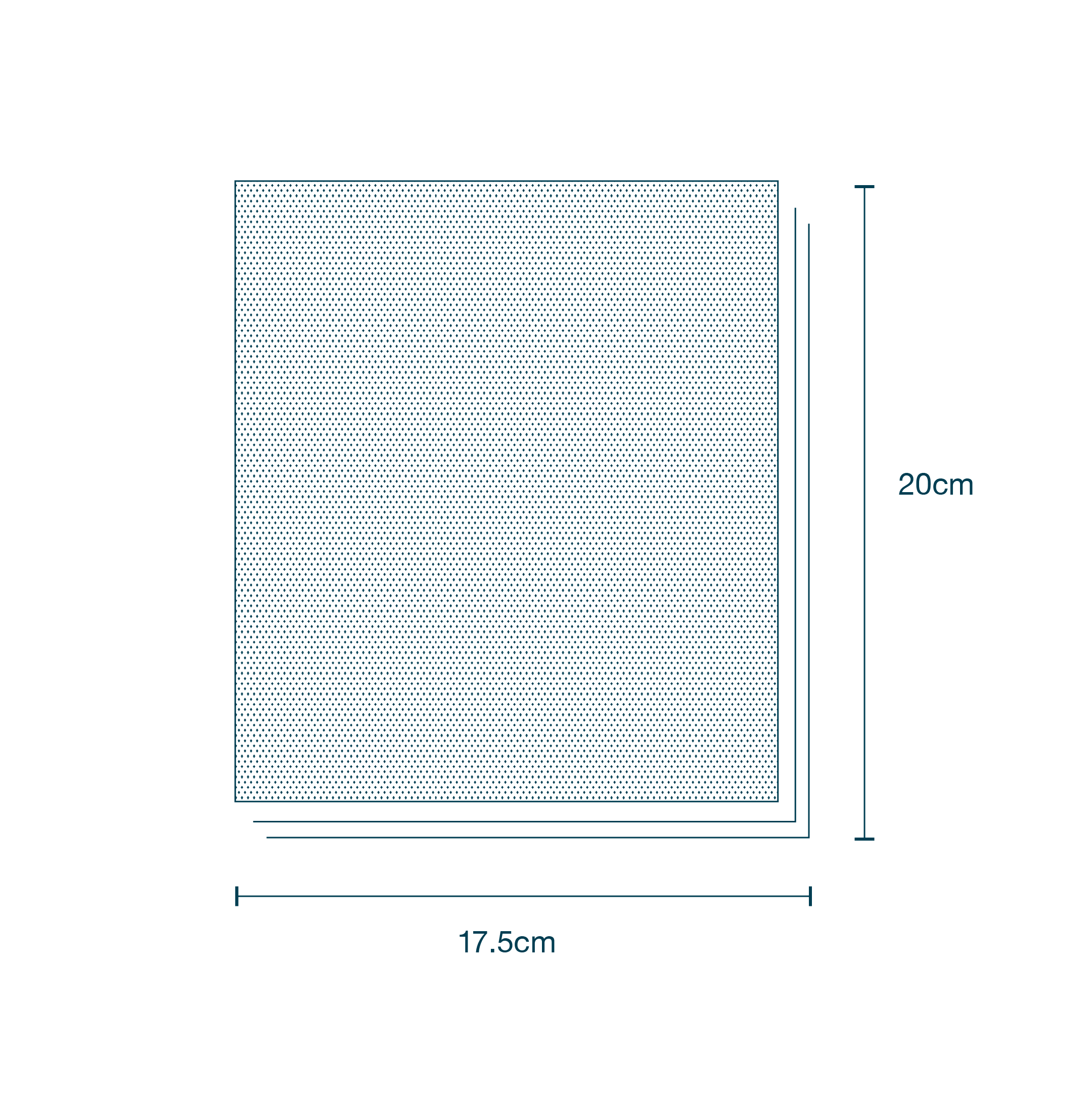 ¾ Patient Drape with Adhesive (100 x 150cm) & U-shape (12 x 11cm) diagram