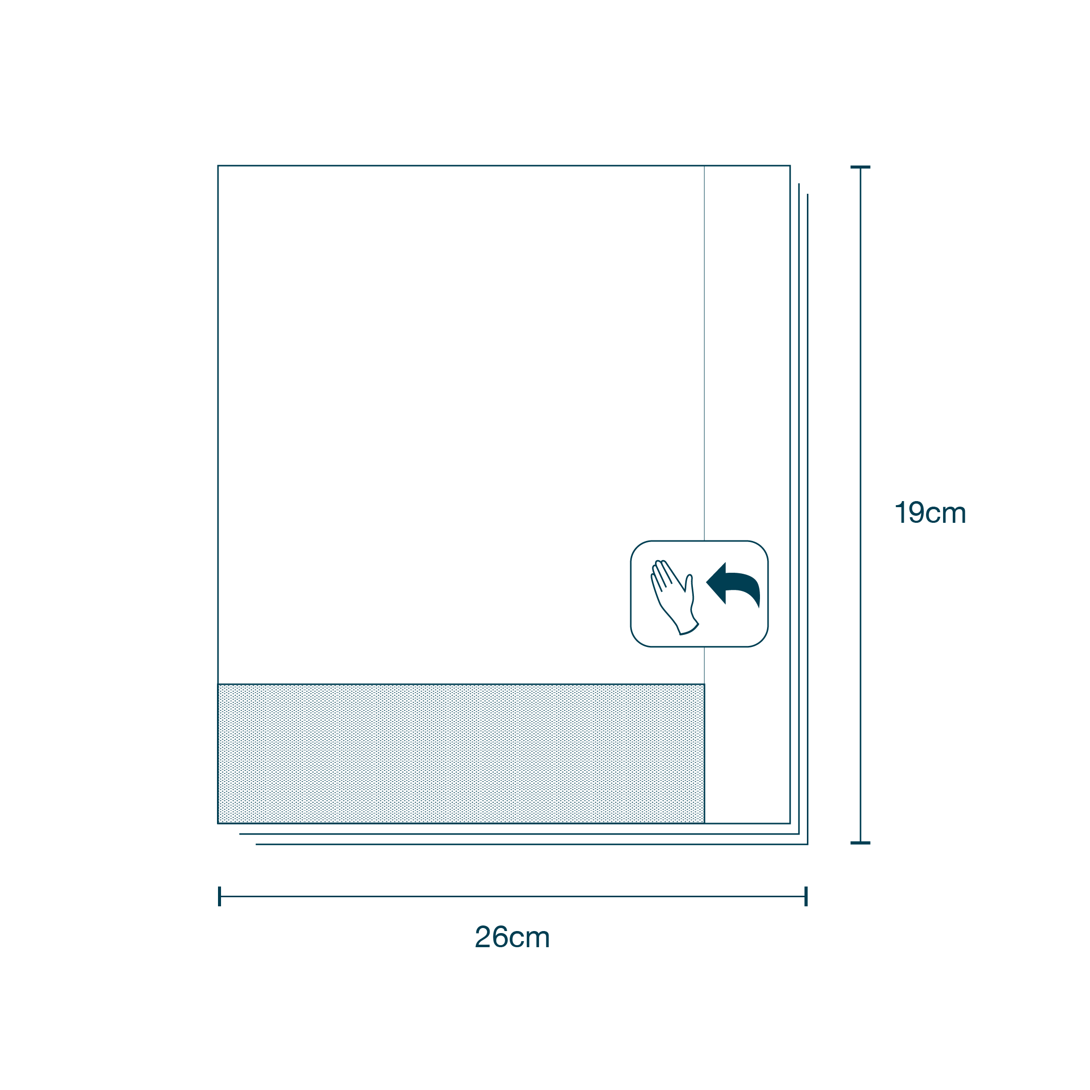 Mayo Stand Cover (140 x 60cm) diagram