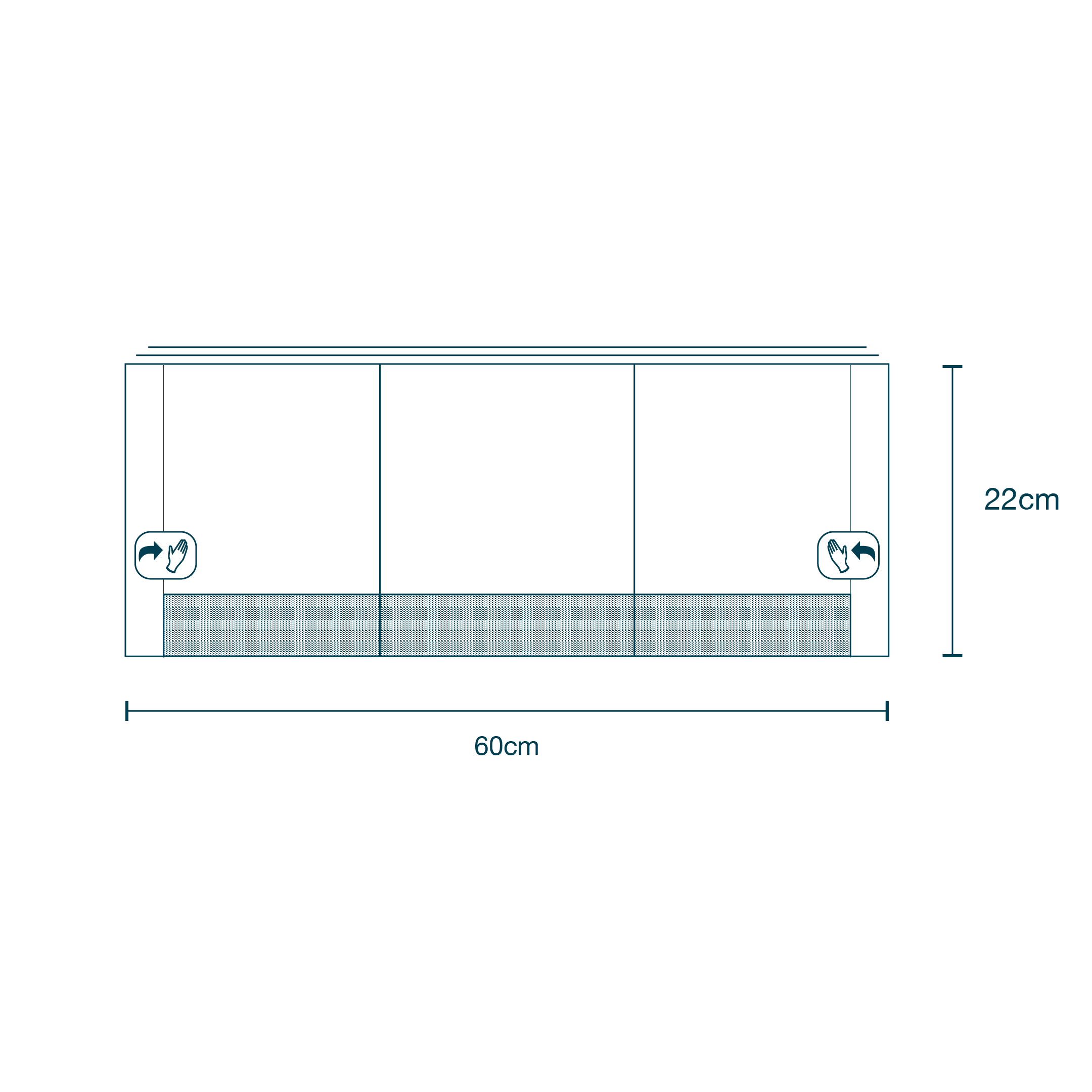Mayo Stand Cover (140 x 60cm) diagram