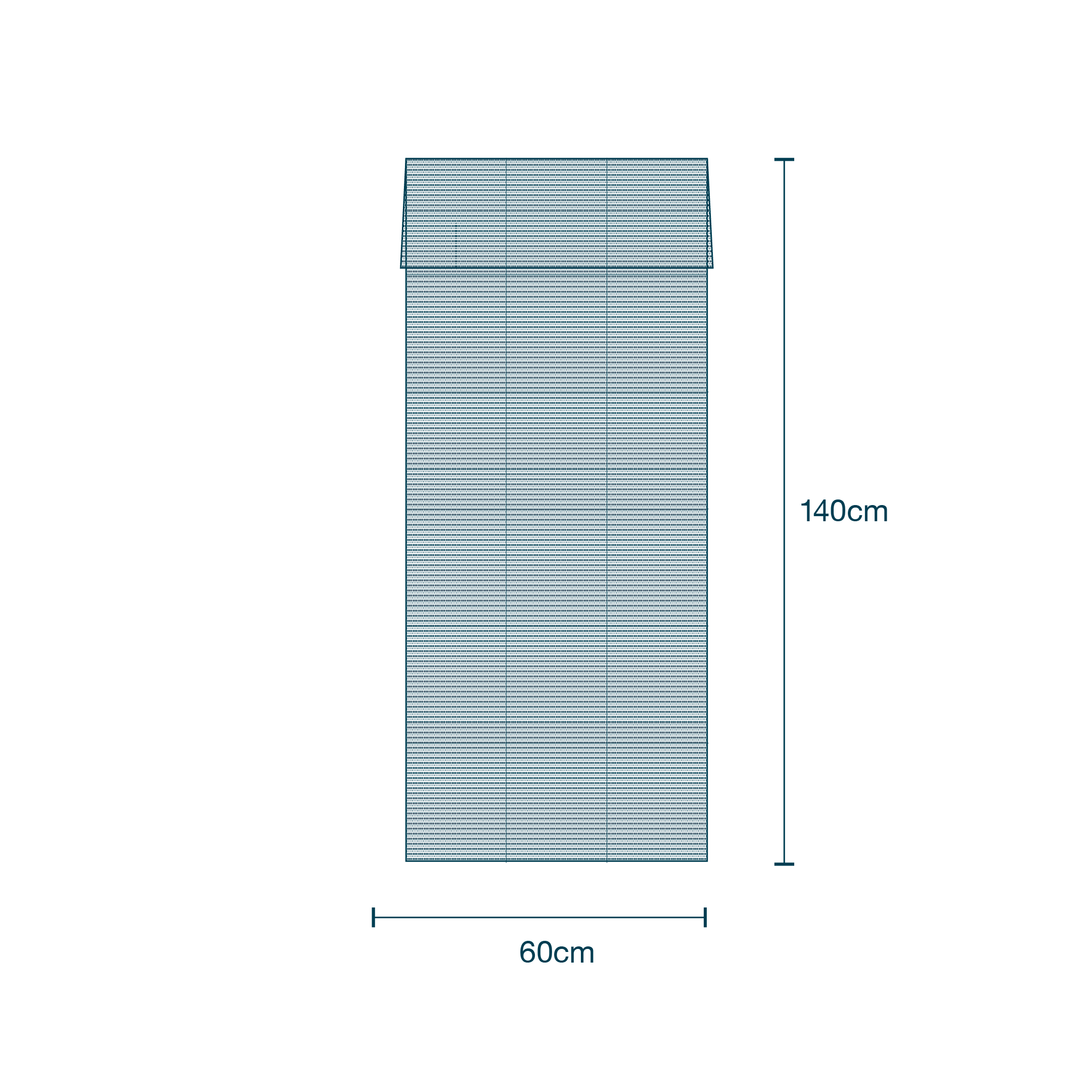 Mayo Stand Cover (140 x 60cm) diagram