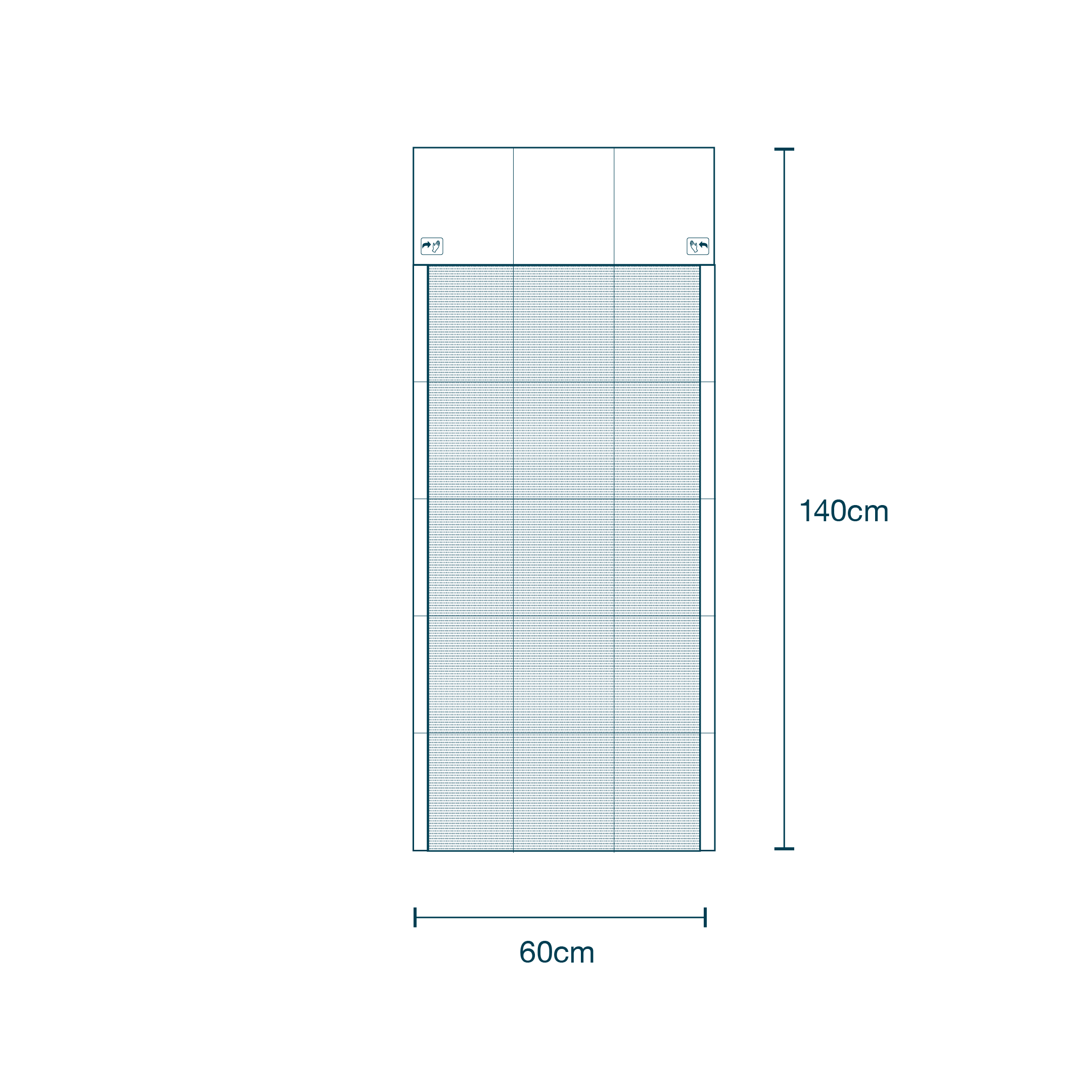 Mayo Stand Cover (140 x 60cm) diagram