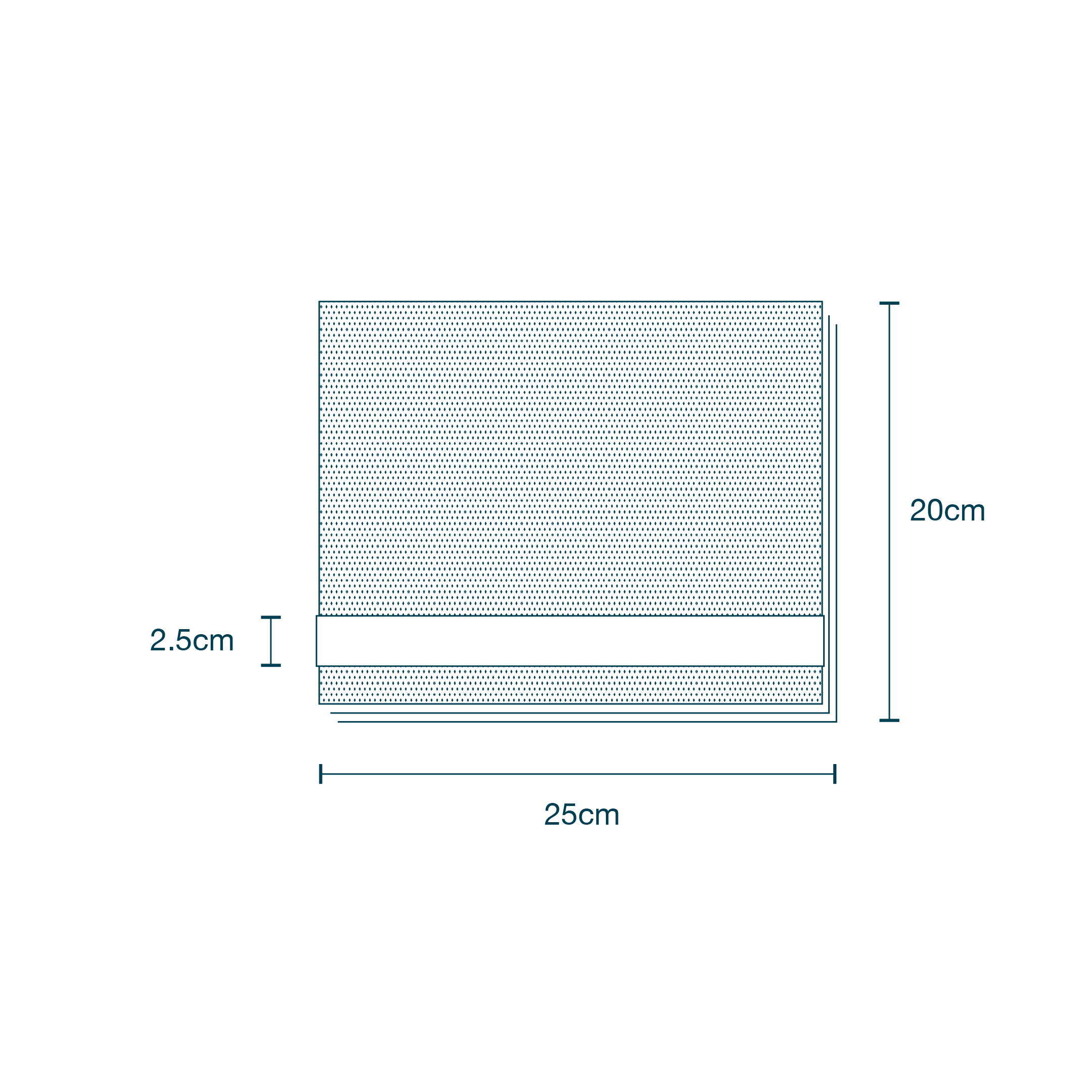 Head Bar Drape with Adhesive (80 x 100cm) diagram