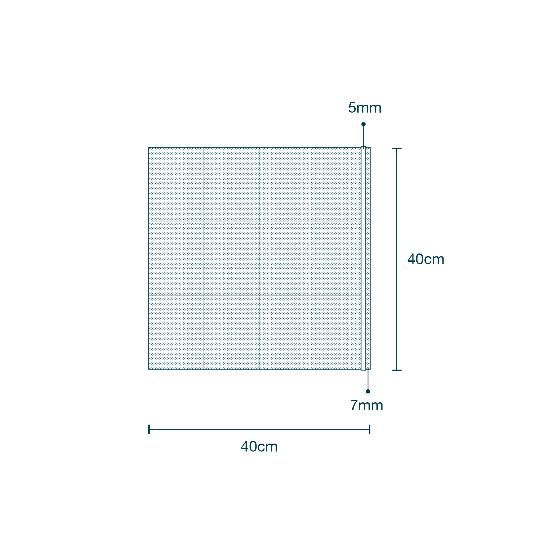 Surgical Drape SMS with Adhesive (40 x 40cm) diagram