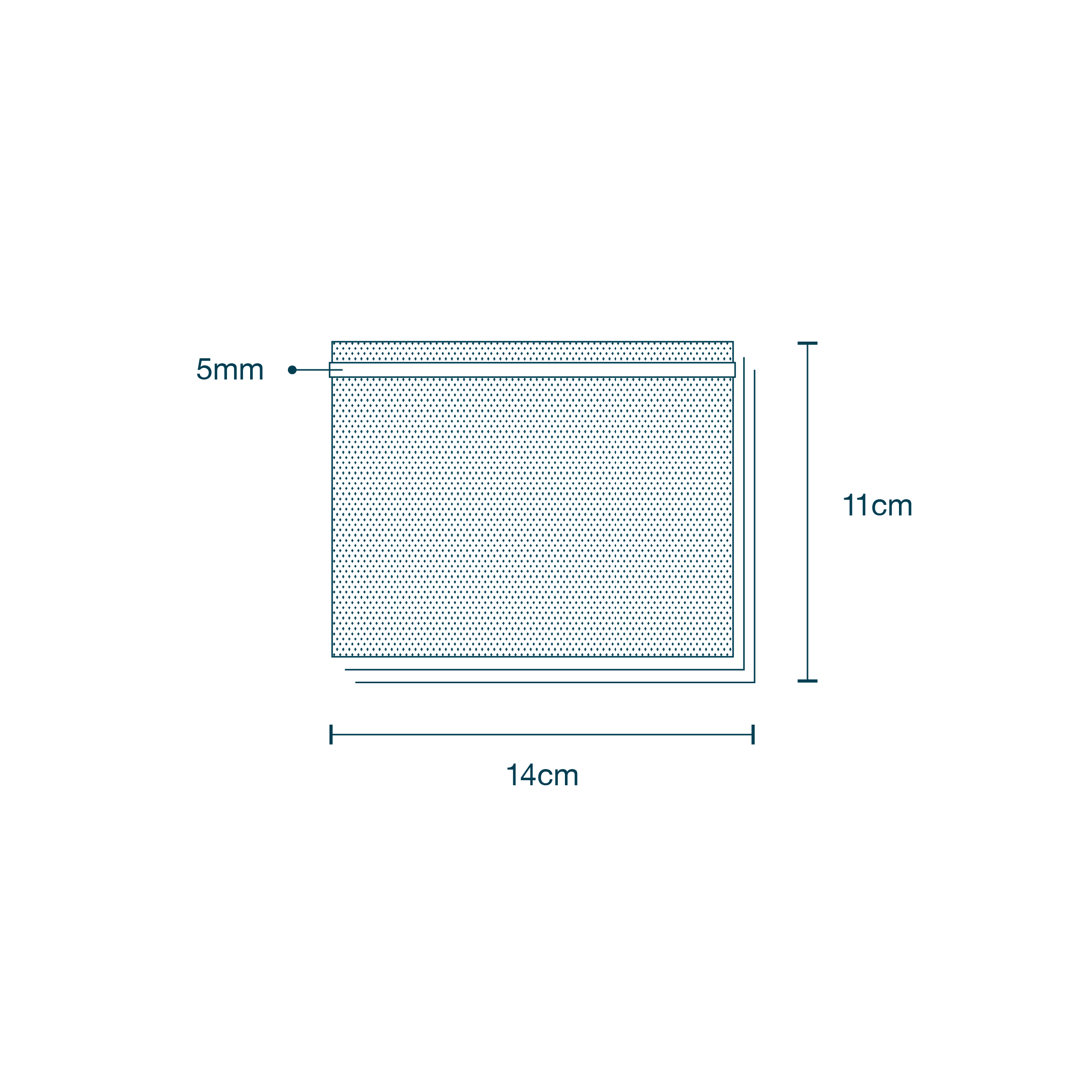 Surgical Drape SMS with Adhesive (40 x 40cm) diagram