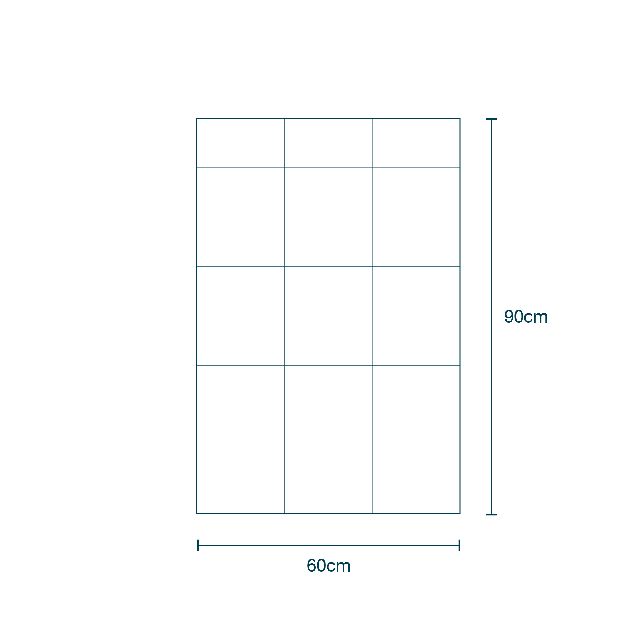 Clear Plastic Drape (60 x 90cm) diagram