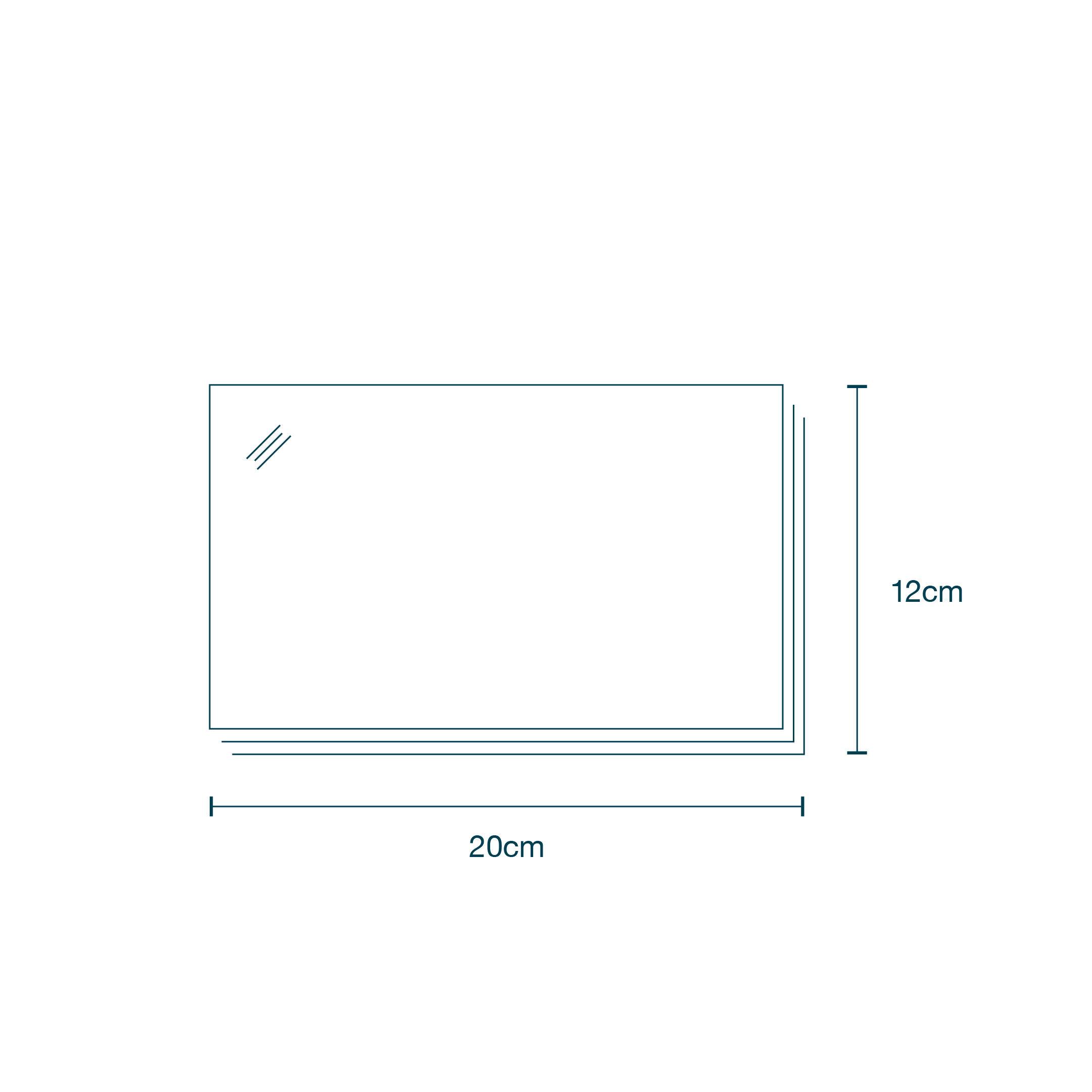 Clear Plastic Drape (60 x 90cm) diagram