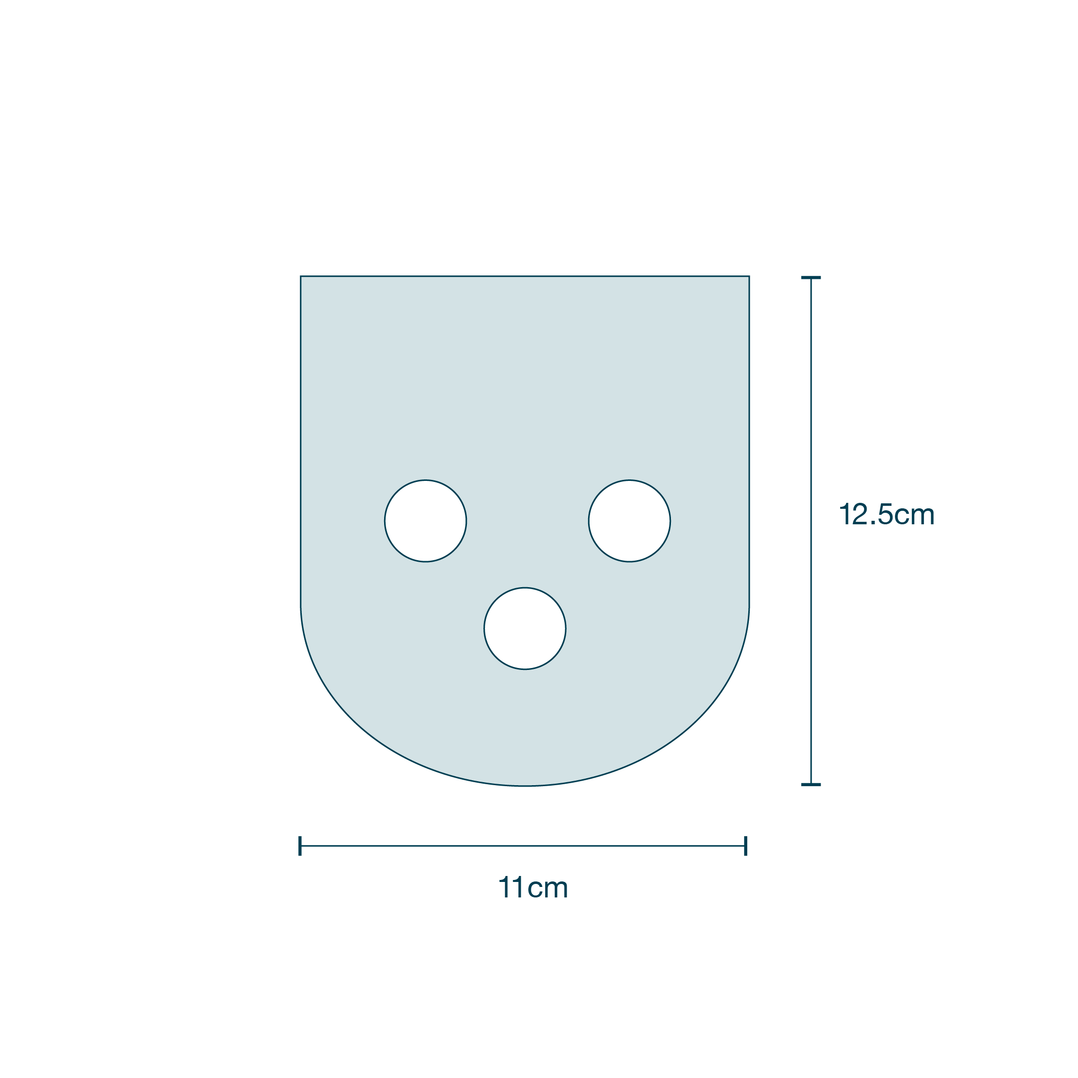 Surgical Drape SMS (130 x 200cm) with Diamond Fenestration (13 x 10cm) diagram